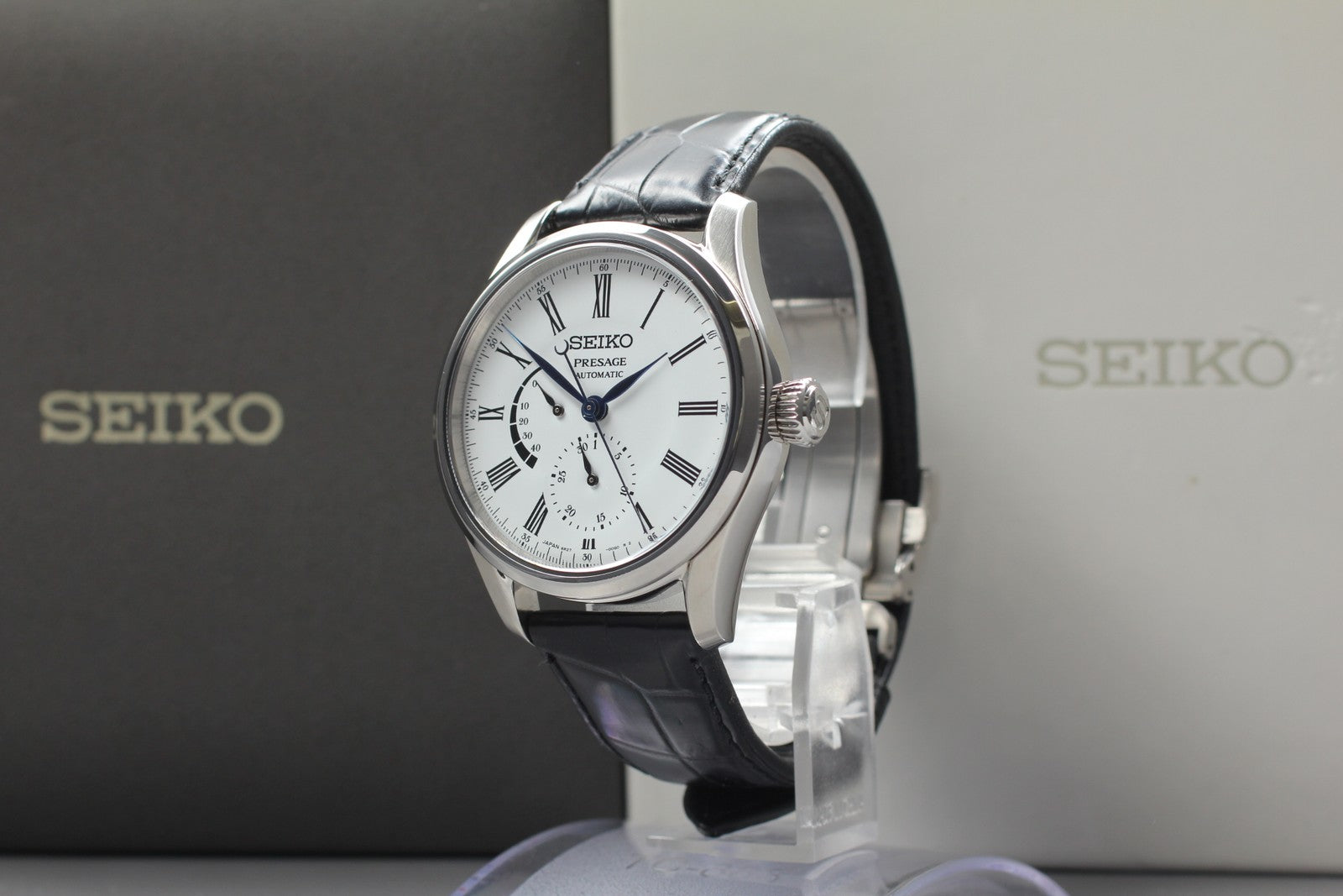 Near MINT Box SEIKO Presage SARW035 6R27-00L0 Automatic White Men's Watch JAPAN