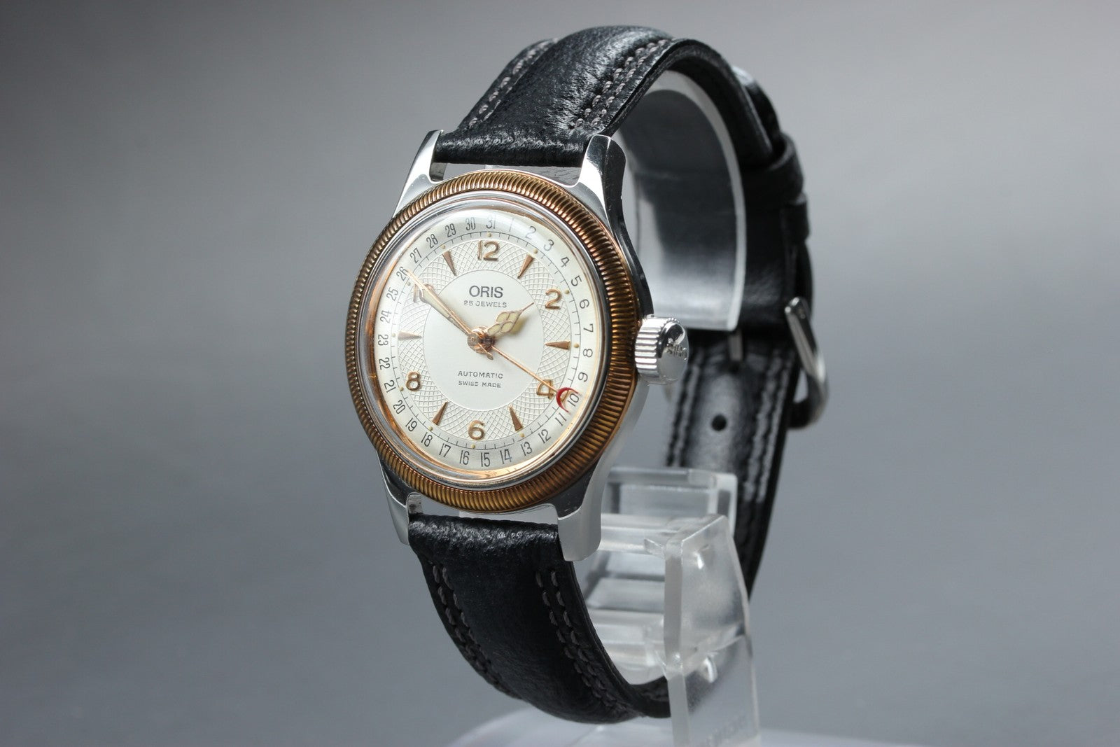 Vintage ORIS Big Crown Automatic Silver Dial Date Men's Watch 35mm JAPAN