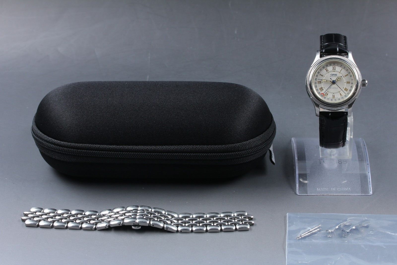 Vintage Oris Pointer Date 7465B Automatic White Dial Men's Watch 36mm JP Exc+5