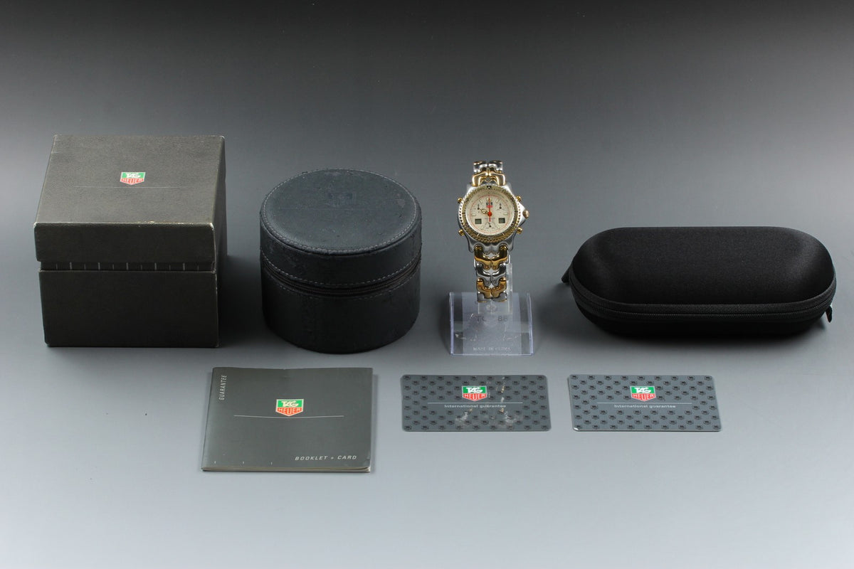 [READ!] TAG HEUER SENNA SEL S/el CG1123-0 Chronograph Men's Quartz Watch Box