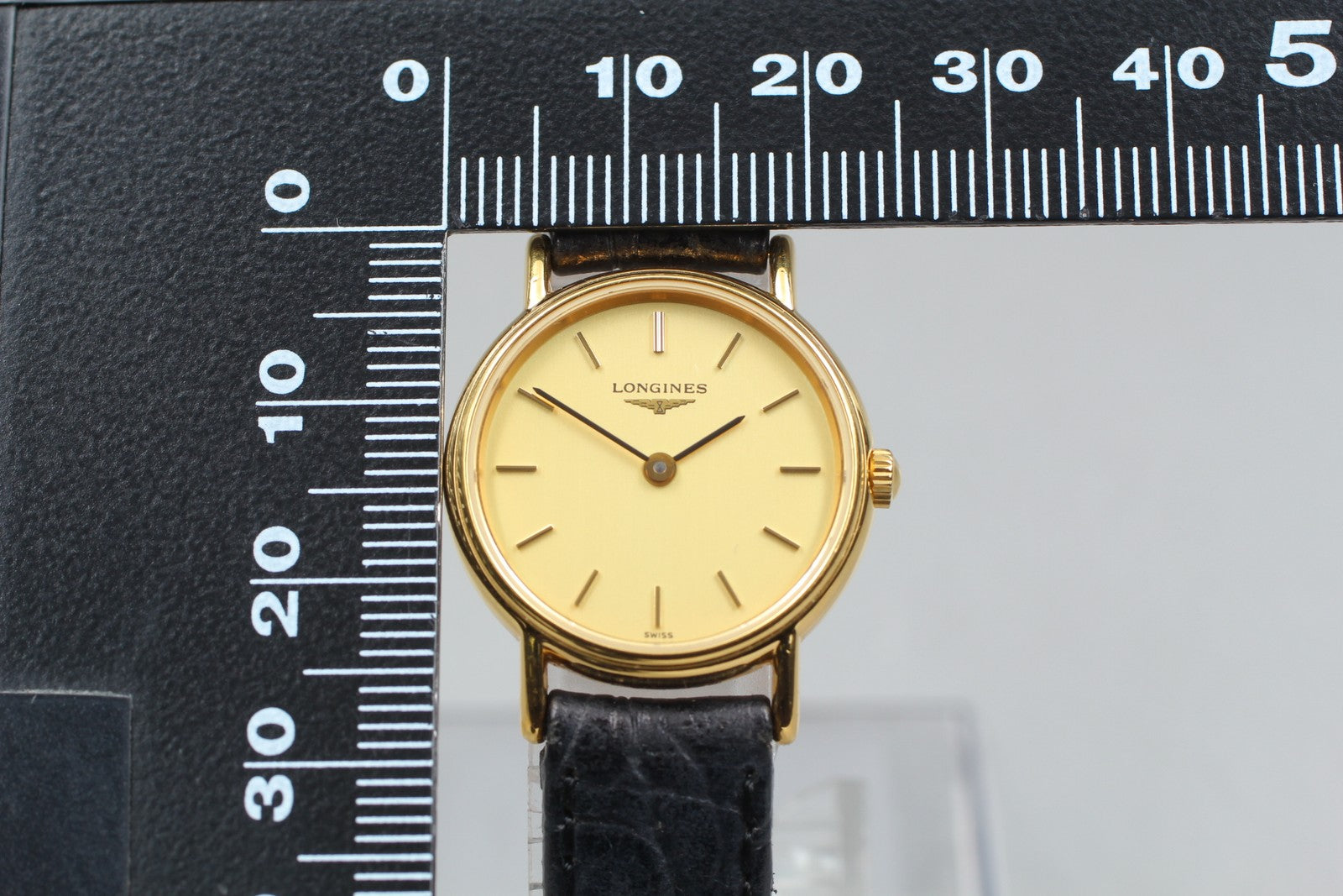 NewBatt[Exc+5] Vintage Longines L4.137.2  Gold Women's Quartz Watch 23mm JAPAN