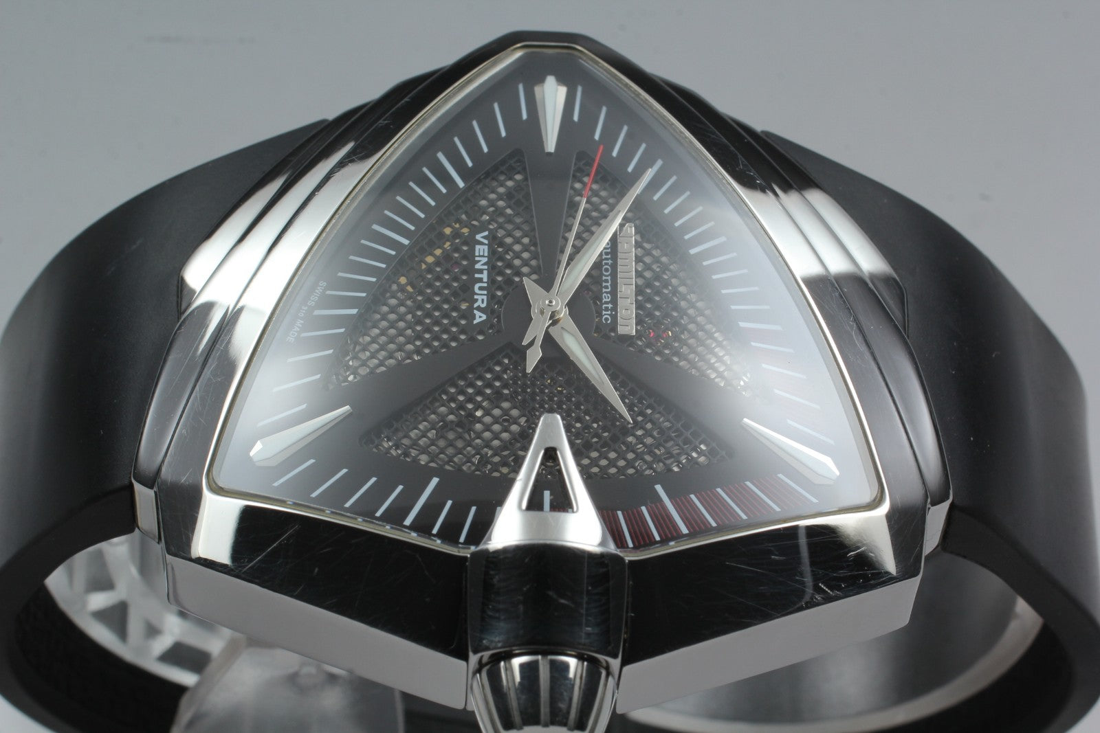 [Exc+5] HAMILTON Ventura XXL H246551 Black 45mm Automatic Men's Watch From JAPAN