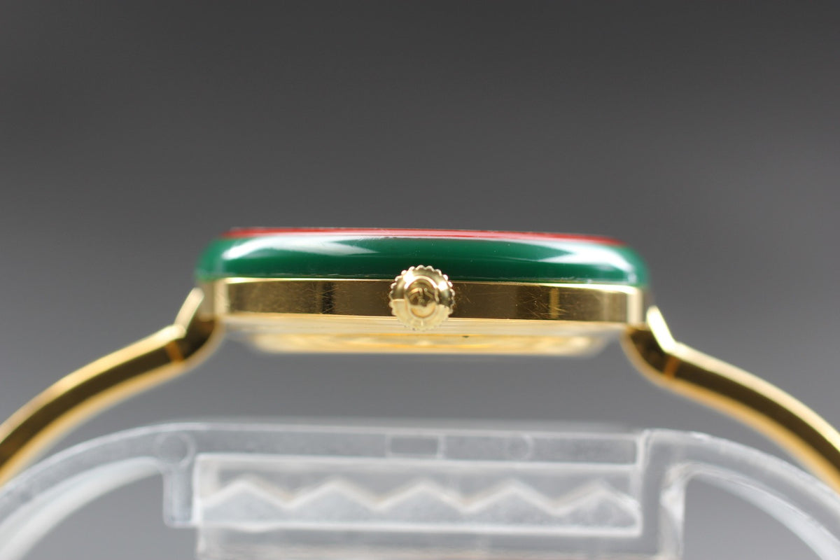 New Batt GUCCI Change Bezel 11/12.2 12Color Quartz Women's Watch w/Box JAPAN