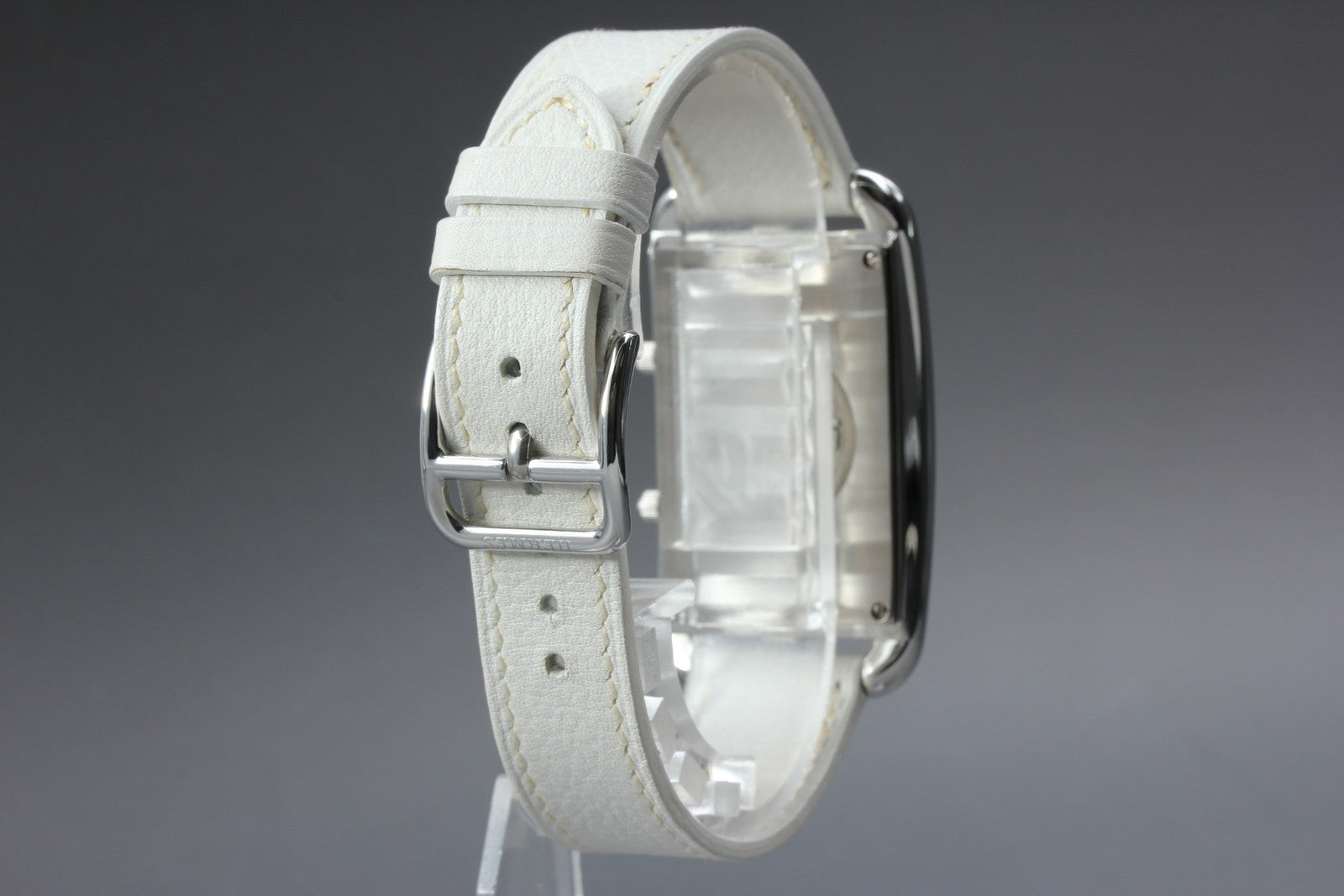 [Overhauled] HERMES Cape Cod Dual Time CC3-510 25mm White Women's Qz Watch Box