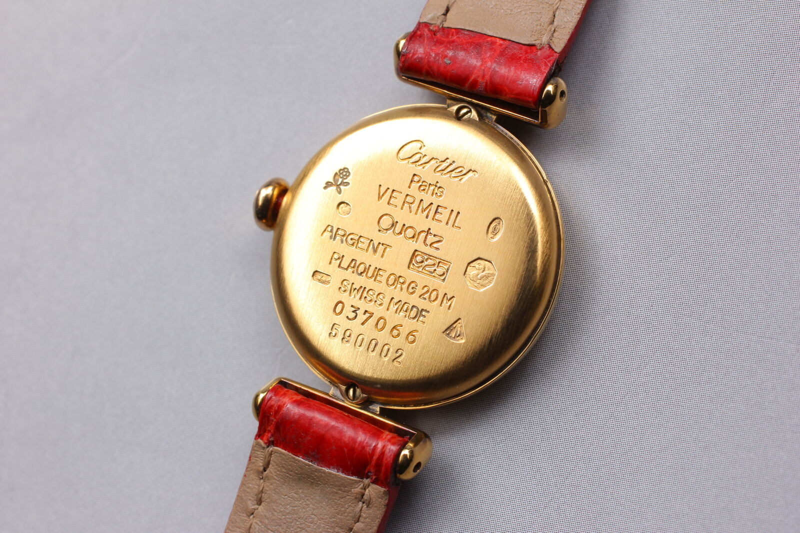 New Battery [Exc+5] Cartier Must Colisee Vermeil 590002 Women's Quartz Watch JP