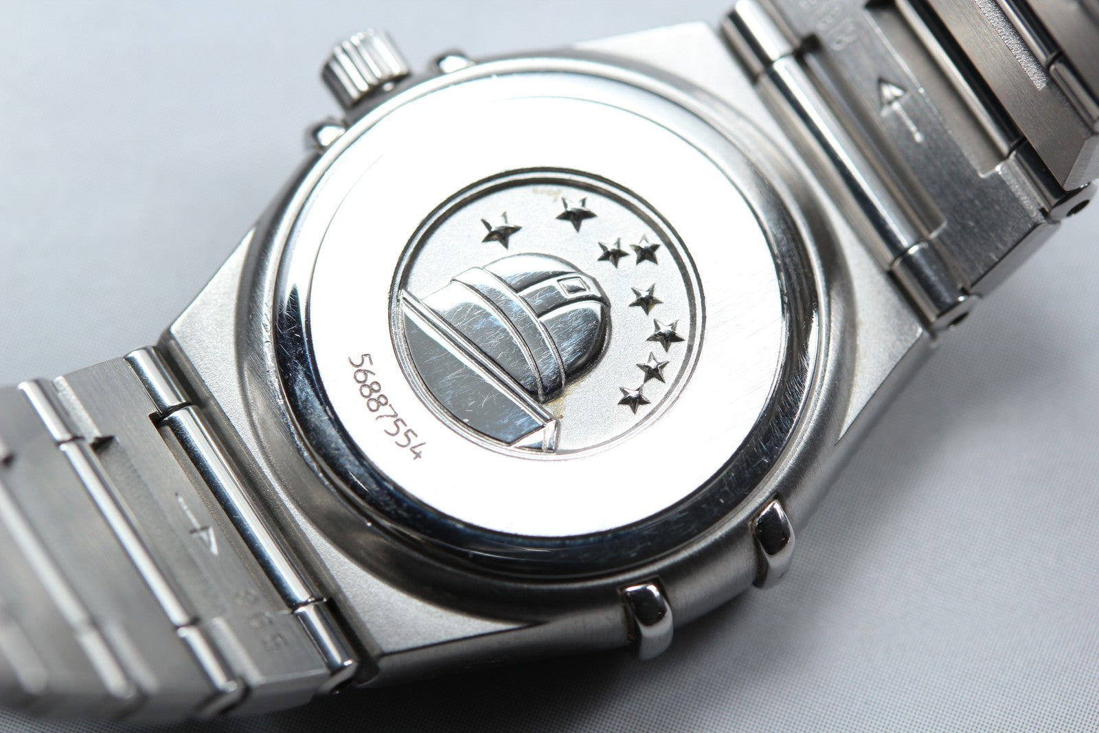 New Batt OMEGA Constellation 1562.30.00 Quartz Silver Women Watch 22mm JAPAN