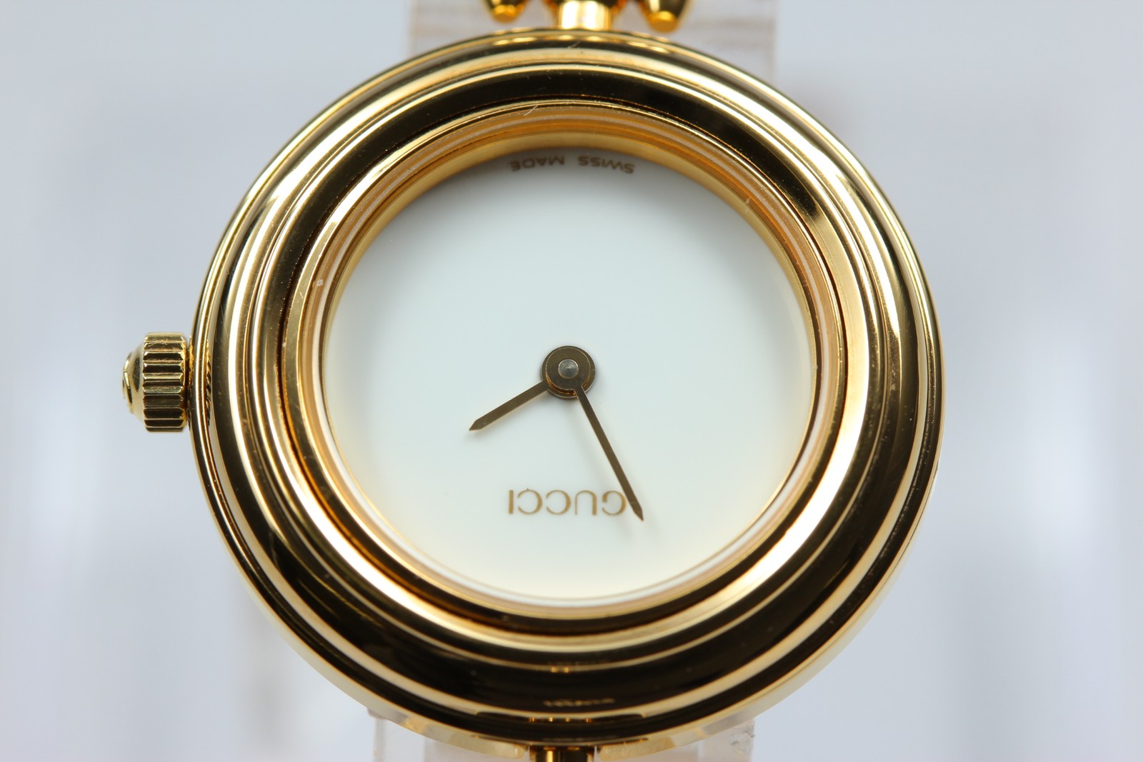 [Overhauled] Gucci Change Bezel 11/12.2 Gold  Women's Quartz Watch Vintage Box
