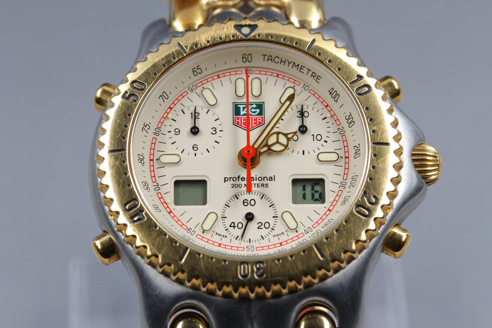 Vintage [Exc+5] TAG Heuer S/el Chronograph CG1123-0 Senna Men's Quartz Watch