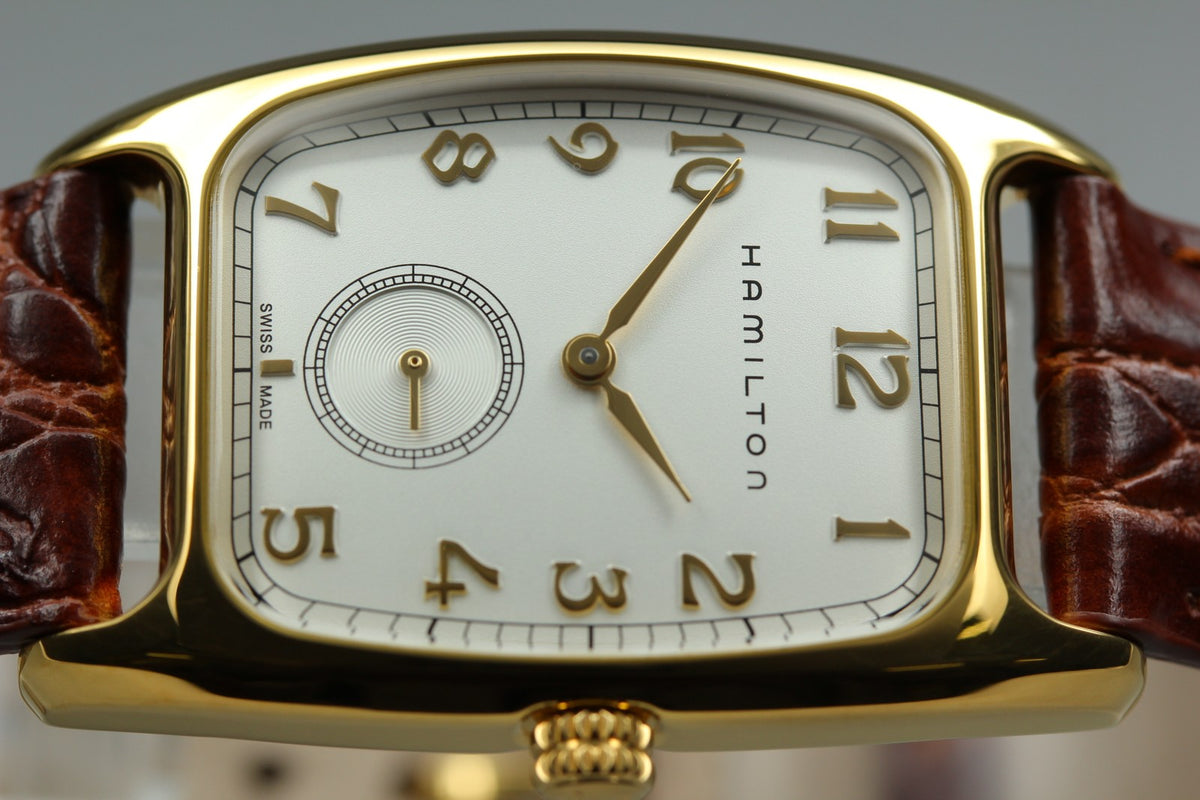 Hamilton American Classic Bolton H134310 27mm Gold Small Second Qz Unisex Watch