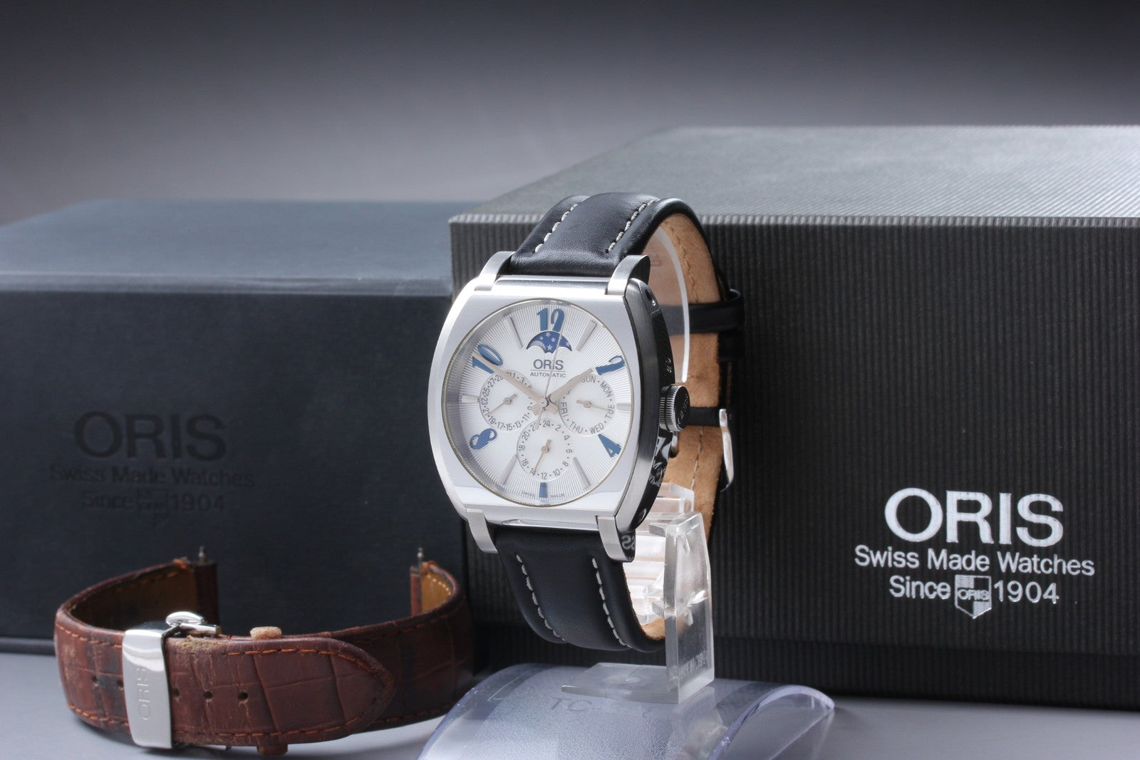 Exc+5*Box ORIS Frank Sinatra 7572 Silver Automatic Day/Date Men's Watch From JP