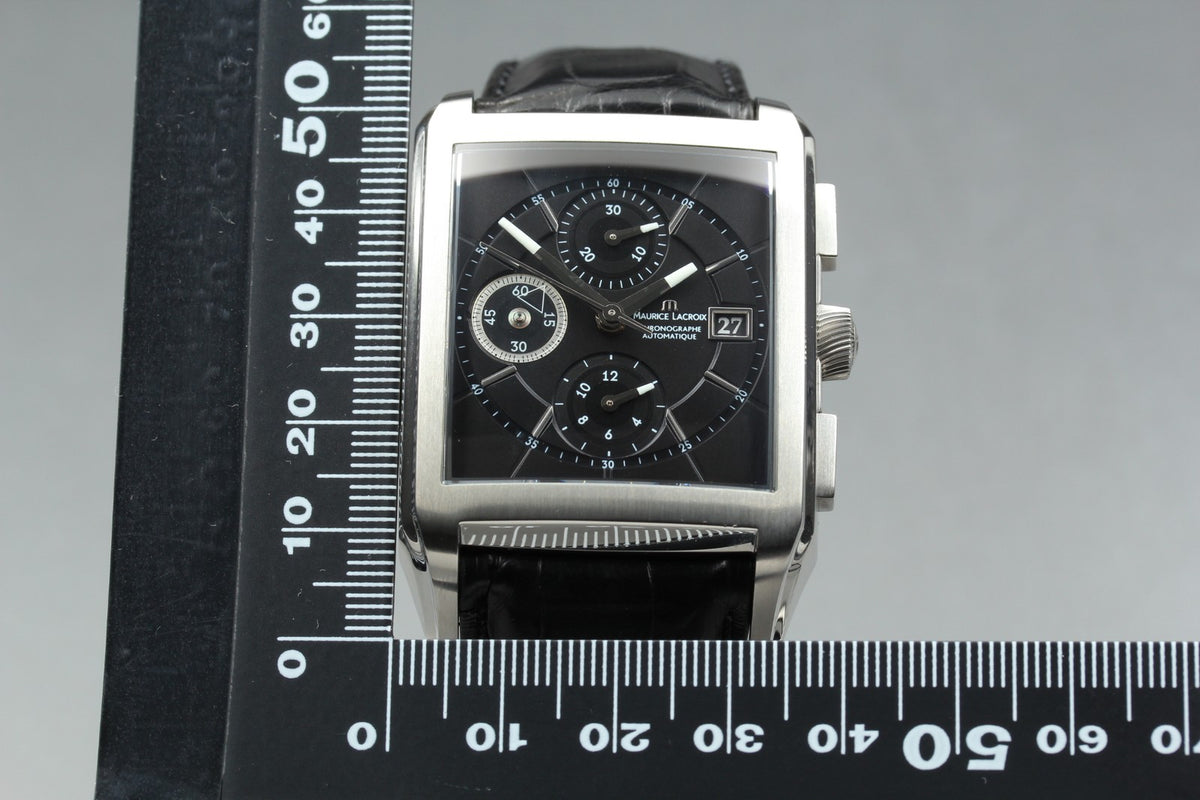Maurice Lacroix Chronograph PT6197-SS001-330 Automatic Men's Watch 37mm JP Box