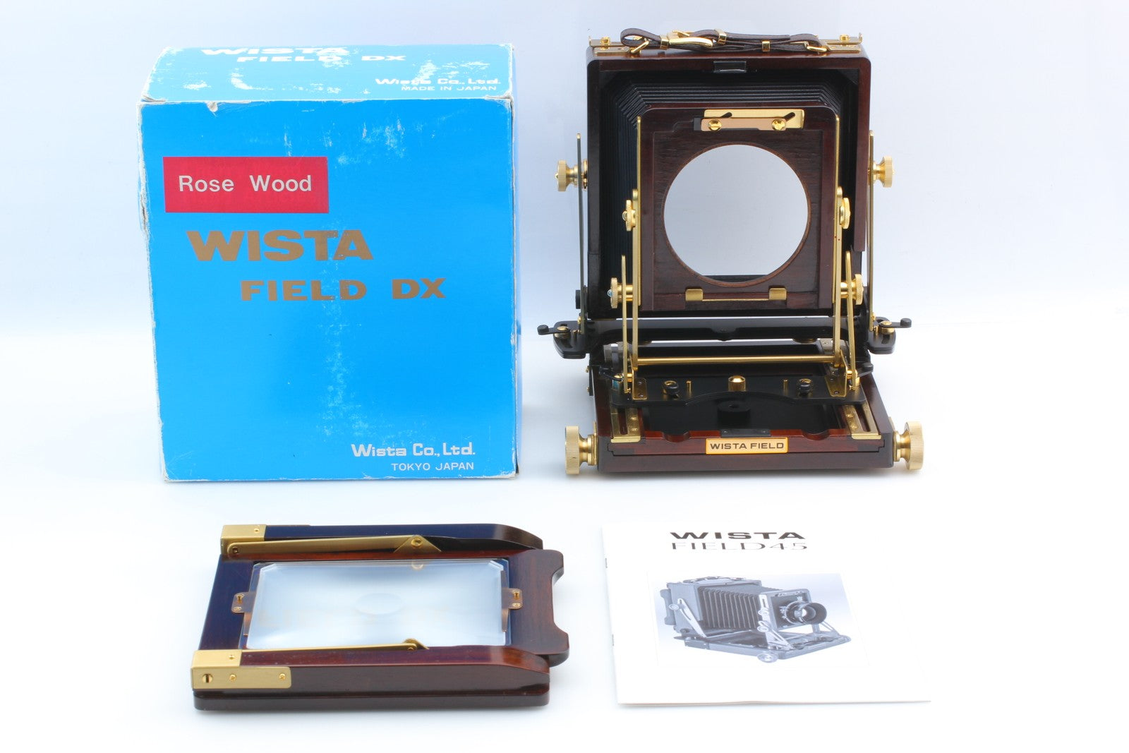NOS [Top MINT] Wista Field 45 DX Rose Wood 4x5 Film Camera From JAPAN