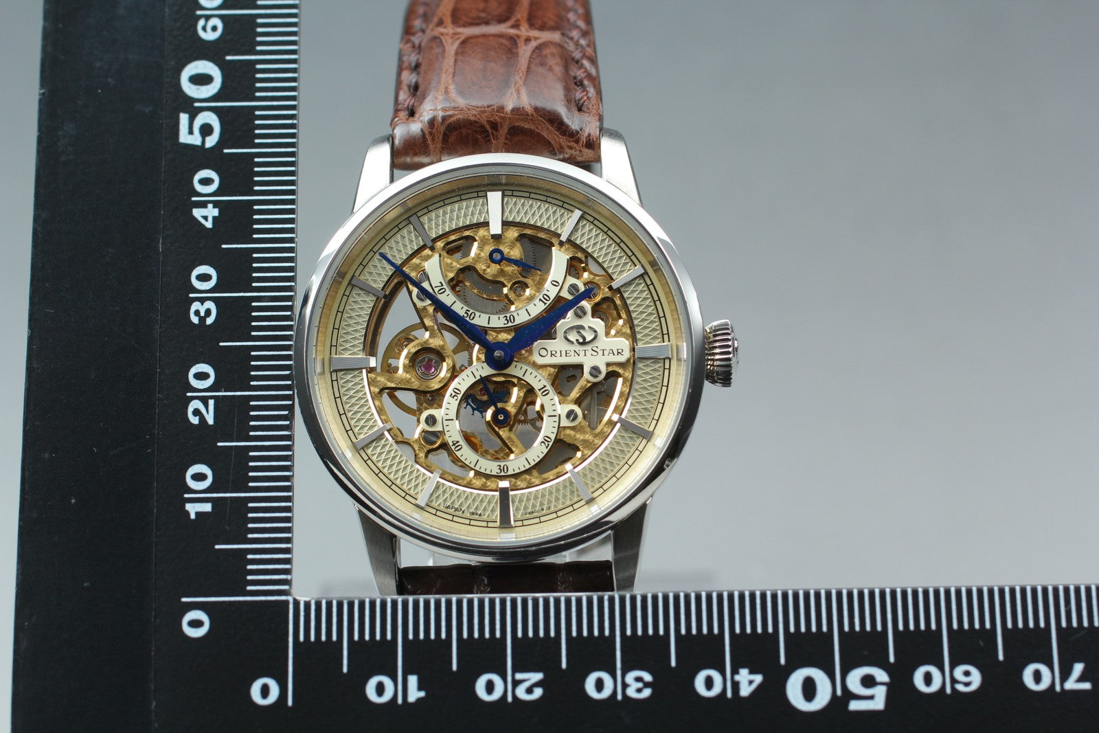 [Exc+5 Box] Orient Star F8B6-UAA0 Power Reserve Hand Winding Men's Watch JAPAN