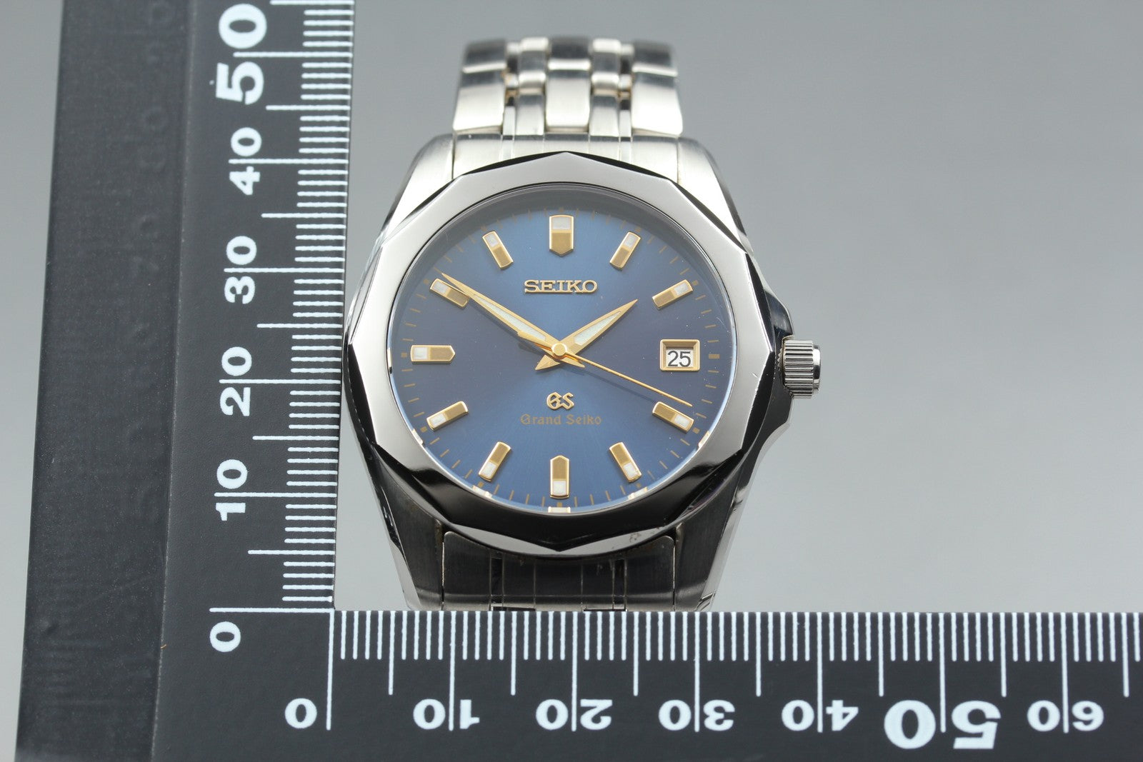 [Exc+5] Grand SEIKO GS 8J56-8000 SBGF003 Blue 36mm Men's Quartz Watch JAPAN