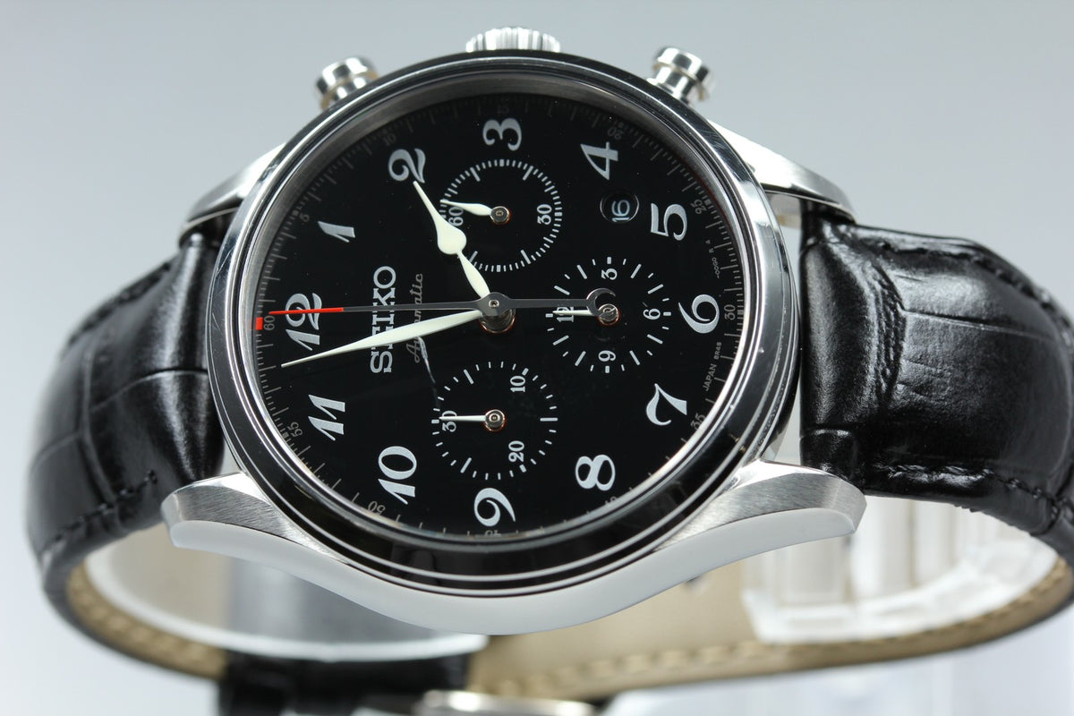 SEIKO Presage SRQ021 8R48-00H0 Automatic Chronograph Men's Watch 42mm From JAPAN