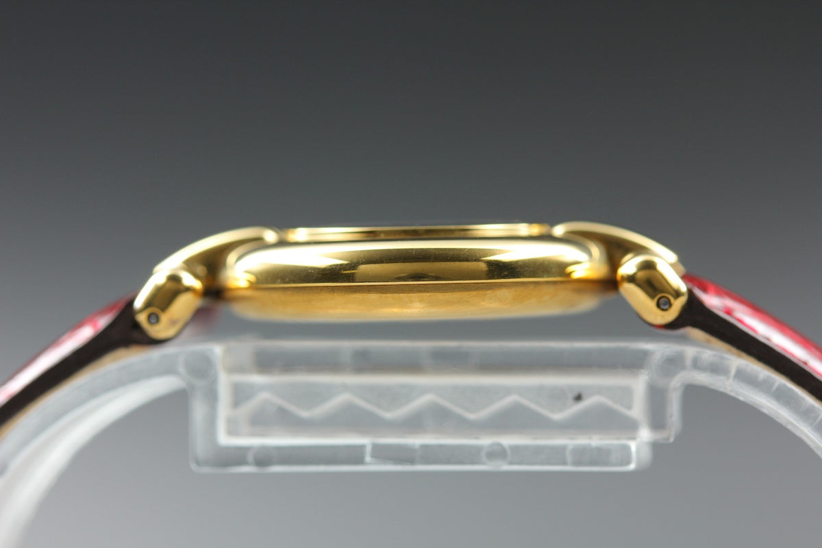 Cartier Must Colisee Vermeil 590002 Red Gold Women's Quartz Watch Vintage [Box]