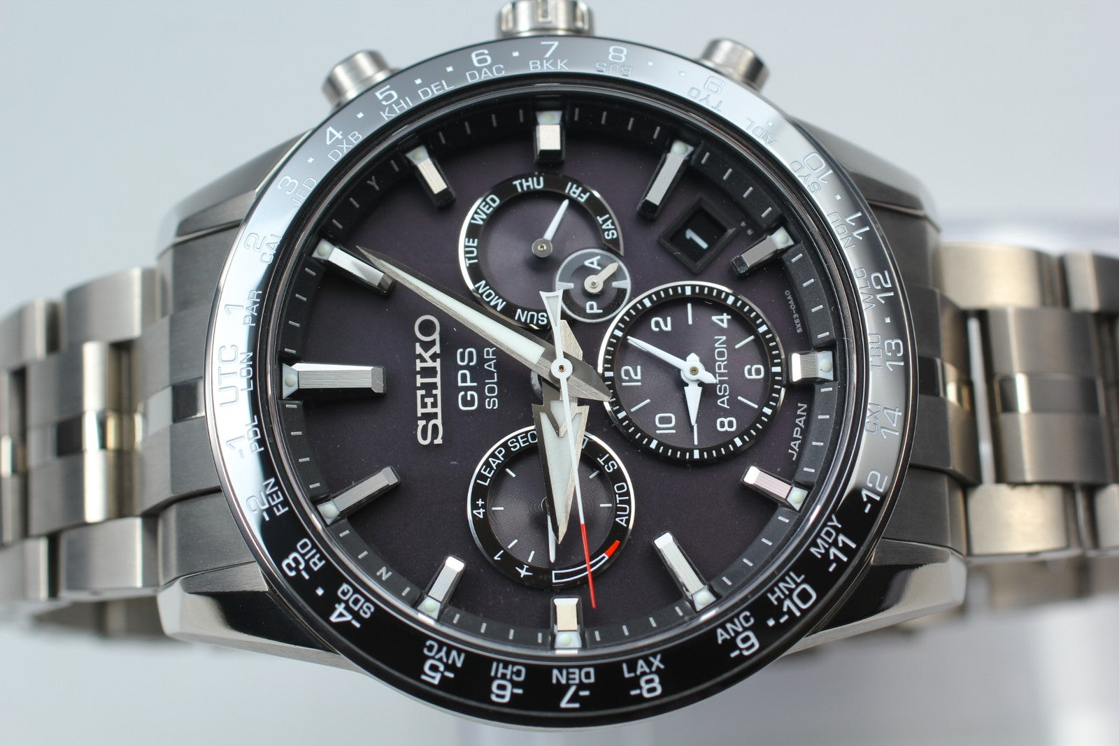 [w/ Box] SEIKO Astron 5X53-0AB0 SBXC003 Black Solar Titanium Men’s Watch JAPAN