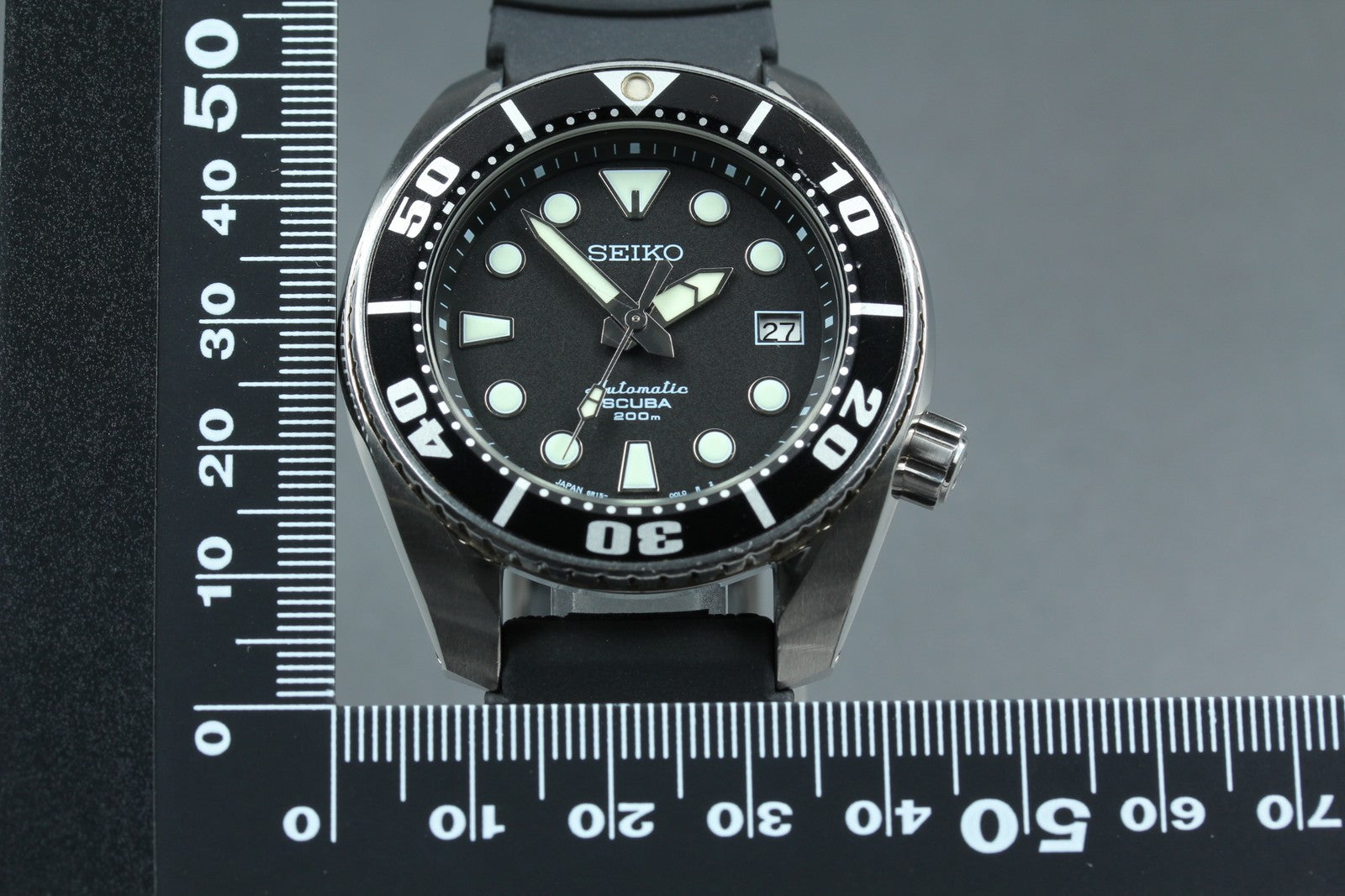 SEIKO Prospex 6R15-00G0 Black Automatic Date Men's Watch 45mm JAPAN