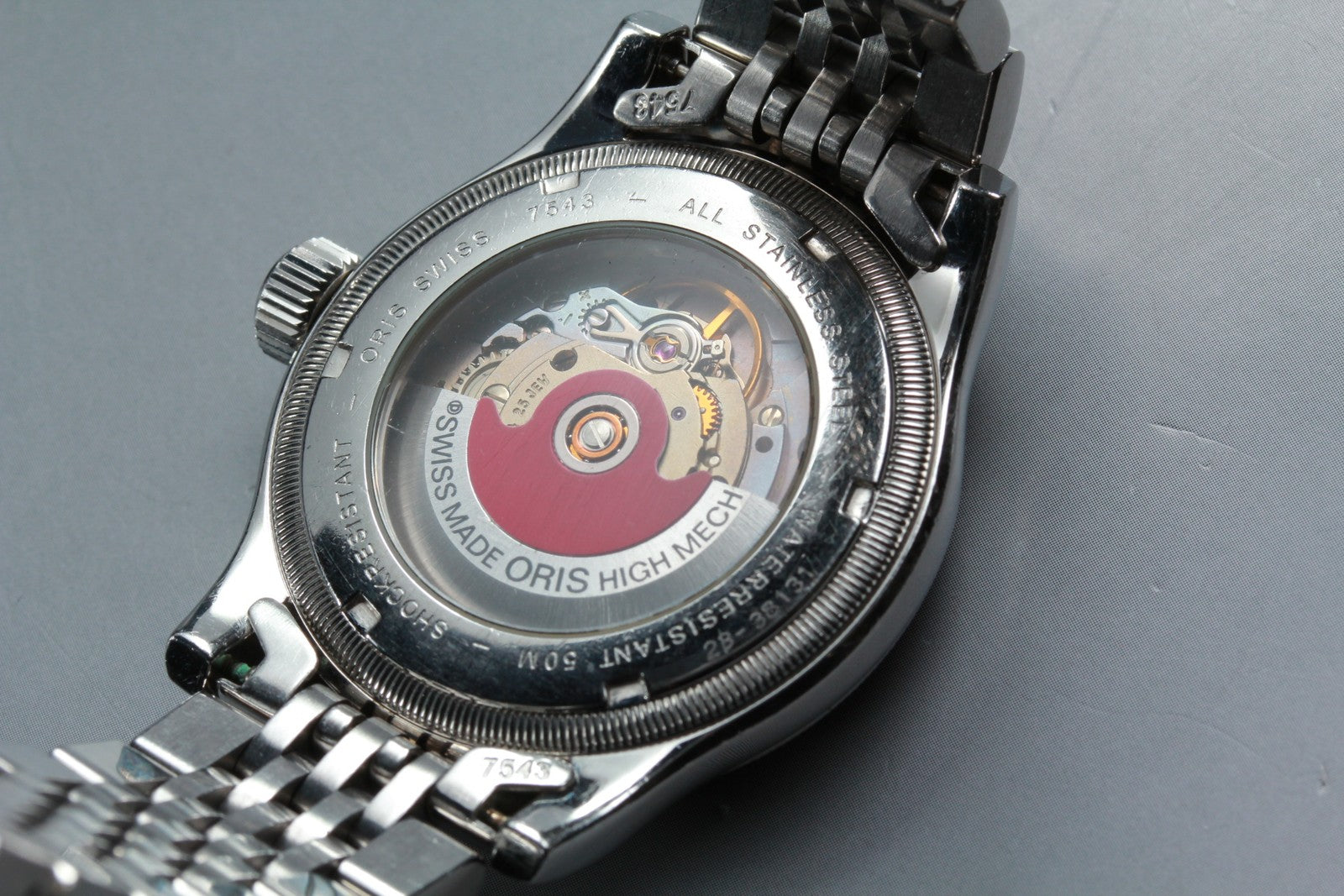 Vintage ORIS Big Crown Pointer Date 7543 Black Men's Automatic Watch 40mm Exc+4
