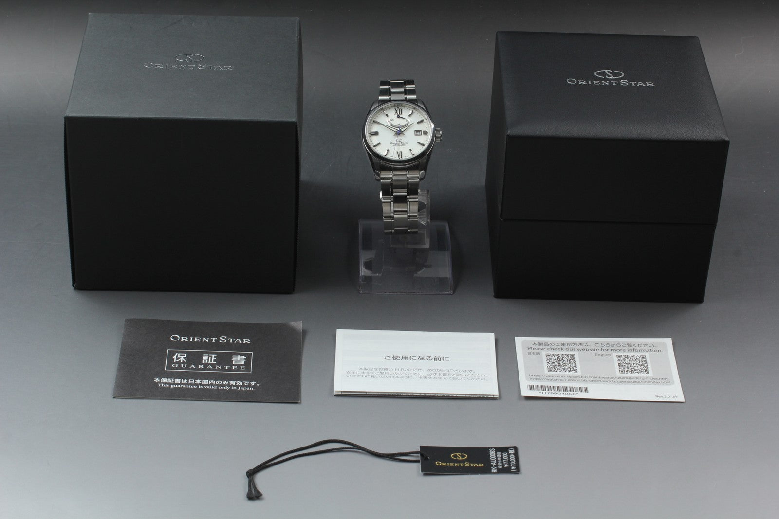 [Near MINT Box] Orient Star F6N4-UAD0 Power Reserve White Automatic Men's Watch
