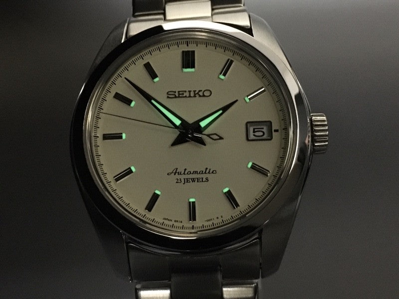 SEIKO Mechanical 6R15-00C1 Automatic White Dial Date Men's Watch 37mm From JAPAN