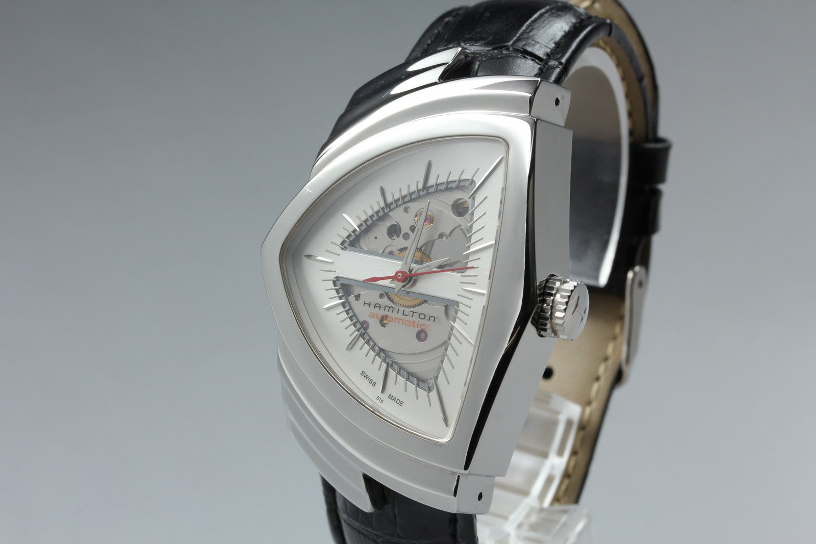 [Near MINT] Hamilton Ventura H245150 Automatic Silver Men's Watch 35mm JAPAN Box