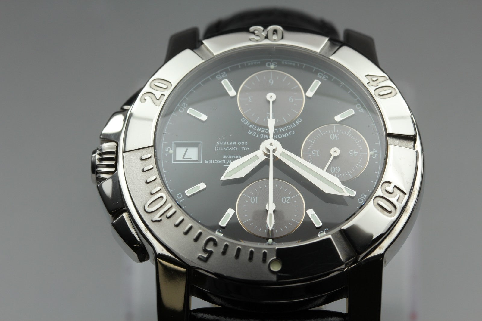 BAUME＆MERCIER Capeland 65352 Automatic Chronograph Black Men's Watch 40mm JP Box