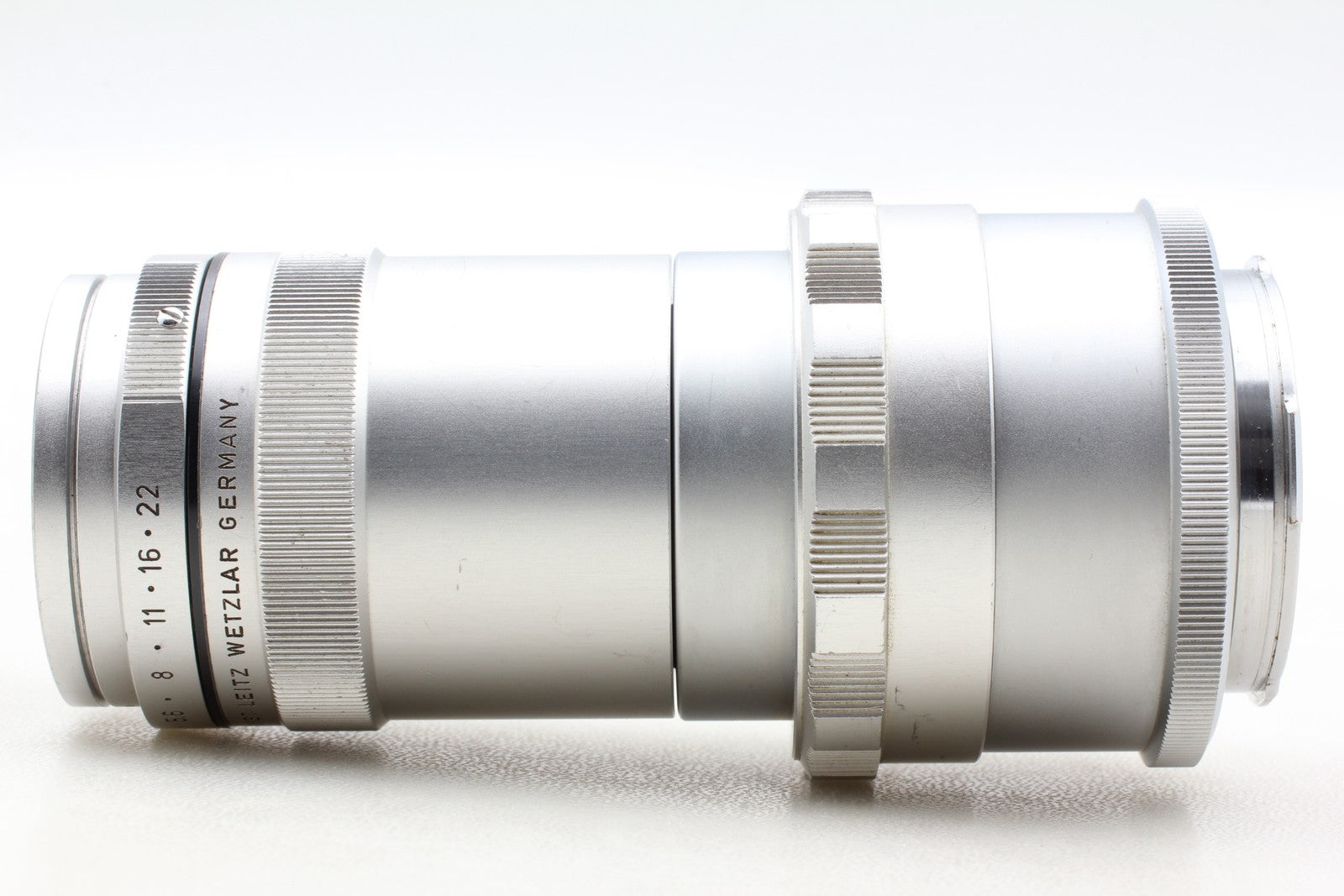 YD64) Leitz WETZLAR ELMAR 135mm F4 Mマウント Exc+5 w/ Case] Leica Ernst Leitz Wetzlar Elmar 135mm f4 Lens From JAP