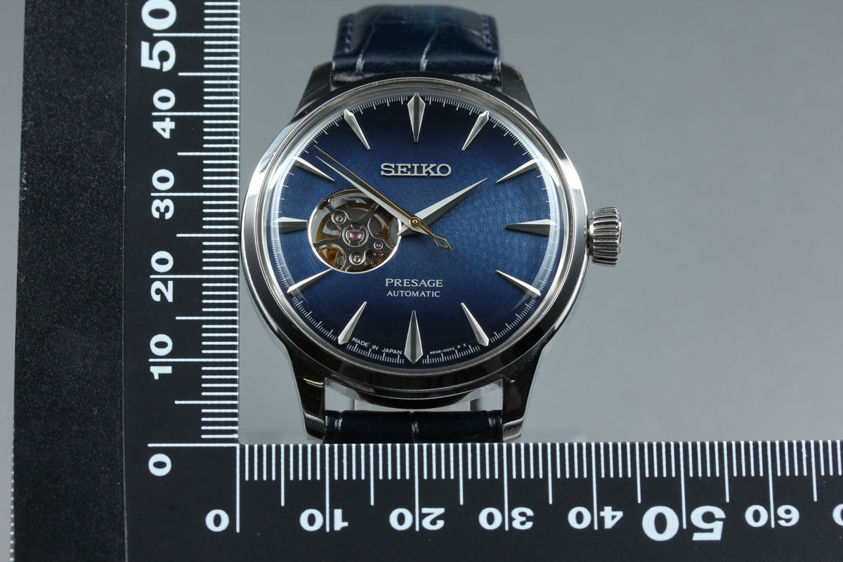 SEIKO Presage 4R38-01N0 SARY155 Automatic Blue Open heart Men's Watch 40mm JP