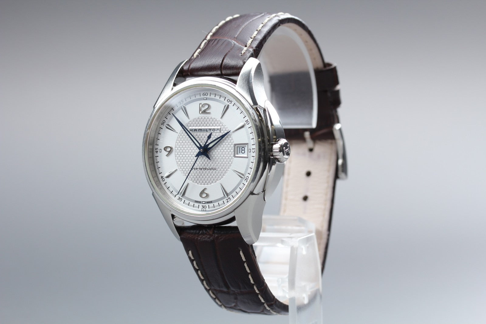 HAMILTON Jazzmaster Viewmatic H324550 37mm Silver Automatic Men's Watch [Box]