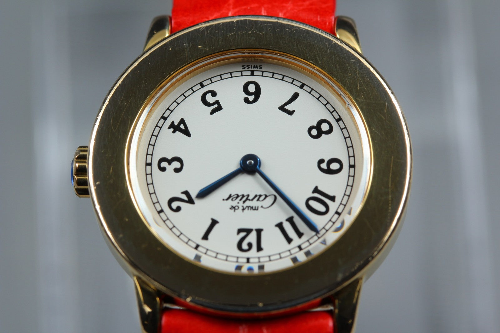 Vintage Cartier Must Ronde de Cartier 1801 Red Gold 27mm Women's Quartz Watch