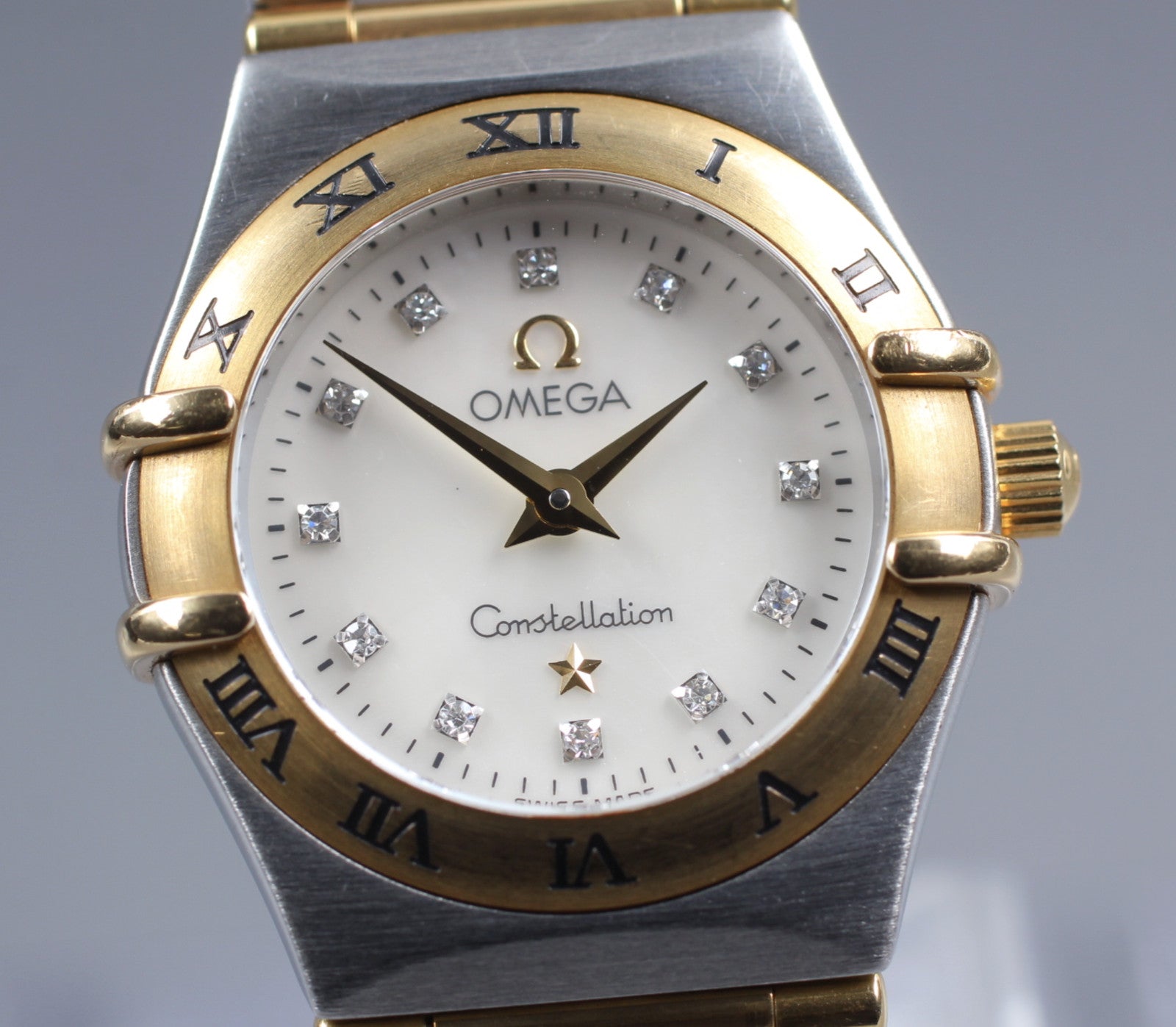 [Exc+5] OMEGA Constellation Cal.1456 12P Diamond 22mm Quartz Women's Watch