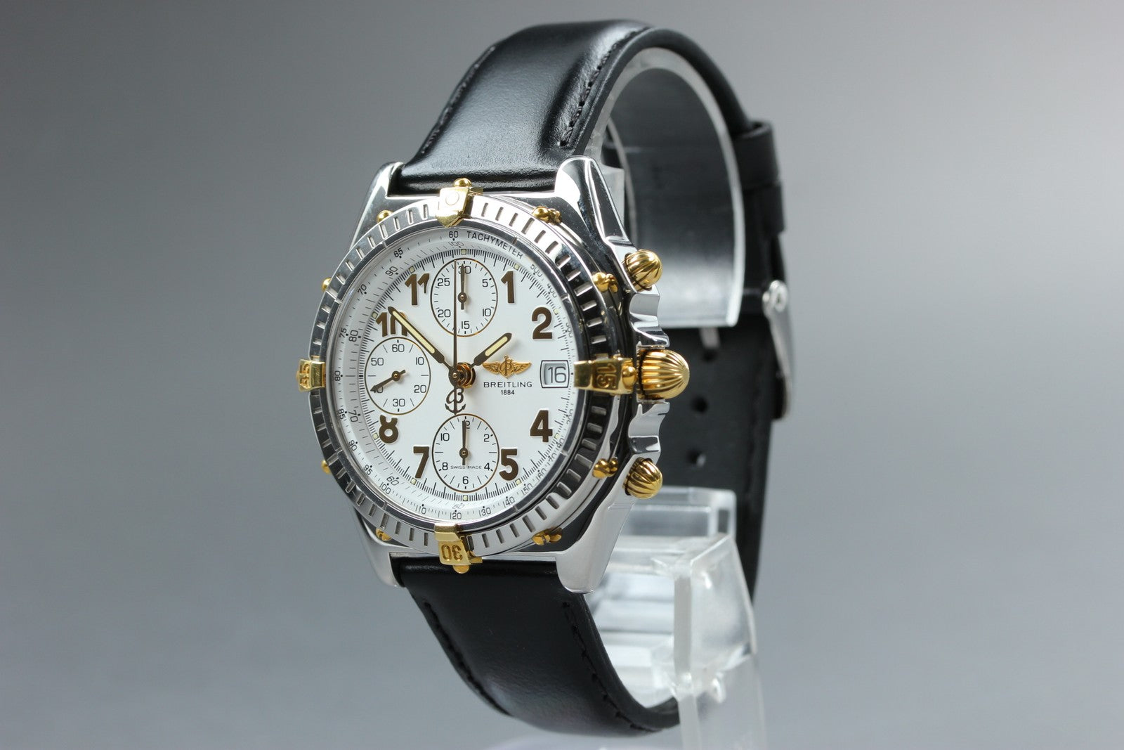 BREITLING Chronomat B13050.1 White Black 39mm Chronograph AT Men's Watch [w/Box]