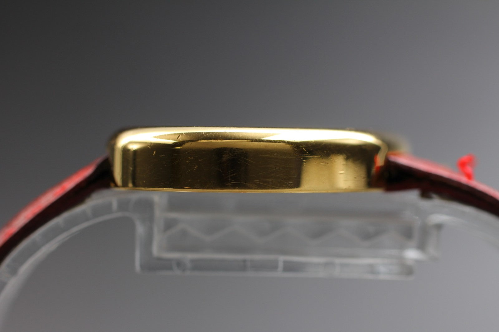 Overhauled [Exc+4] Yves Saint Laurent Heart Gold Red 30mm Women's Watch Quartz