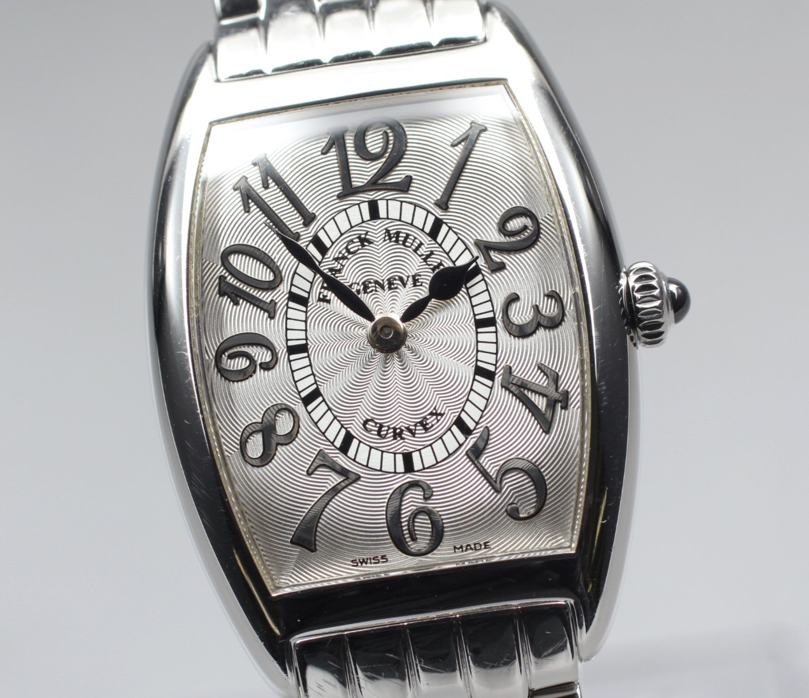 [Exc+5 Box] Franck Muller Tonneau Curvex 1752QZ Silver Women's Quartz Watch JP
