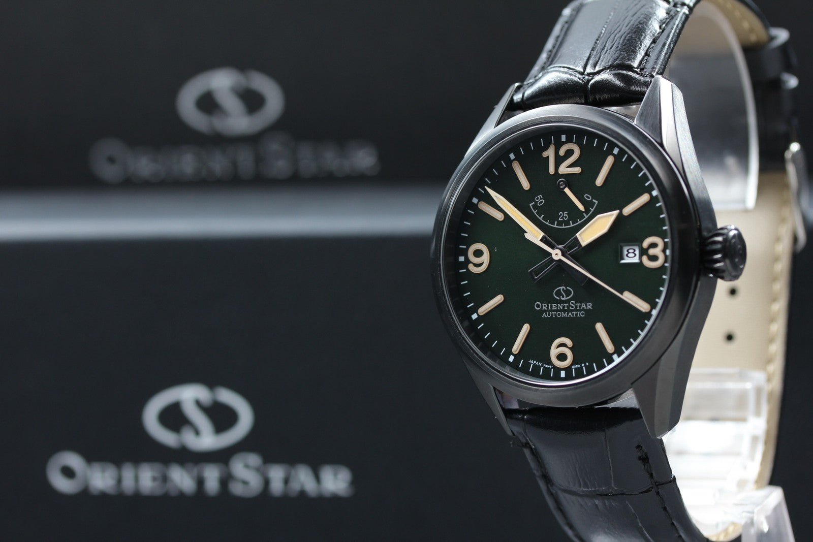 ORIENT STAR F6N4-UAH0 Green Dial Date Automatic Men's Watch 41mm N MINT*Box