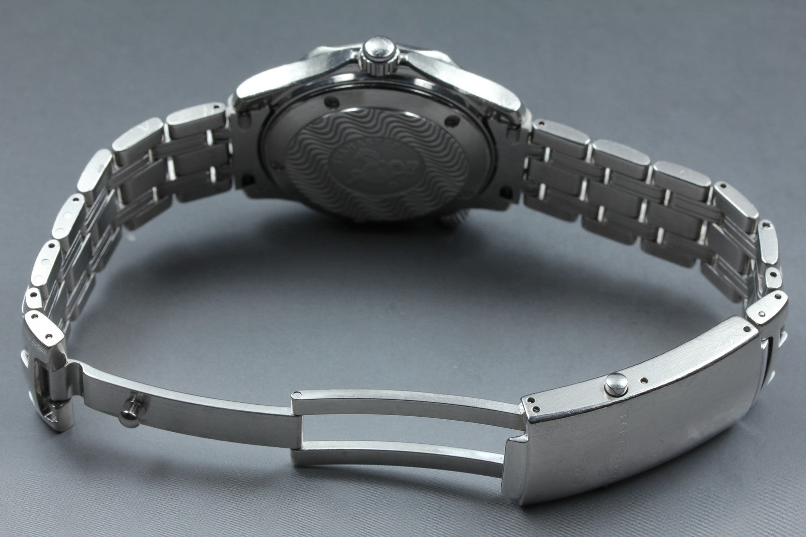 Overhauled [w/Box] OMEGA Seamaster 300M 2562.80 Date Blue 36mm Qz Men's Watch