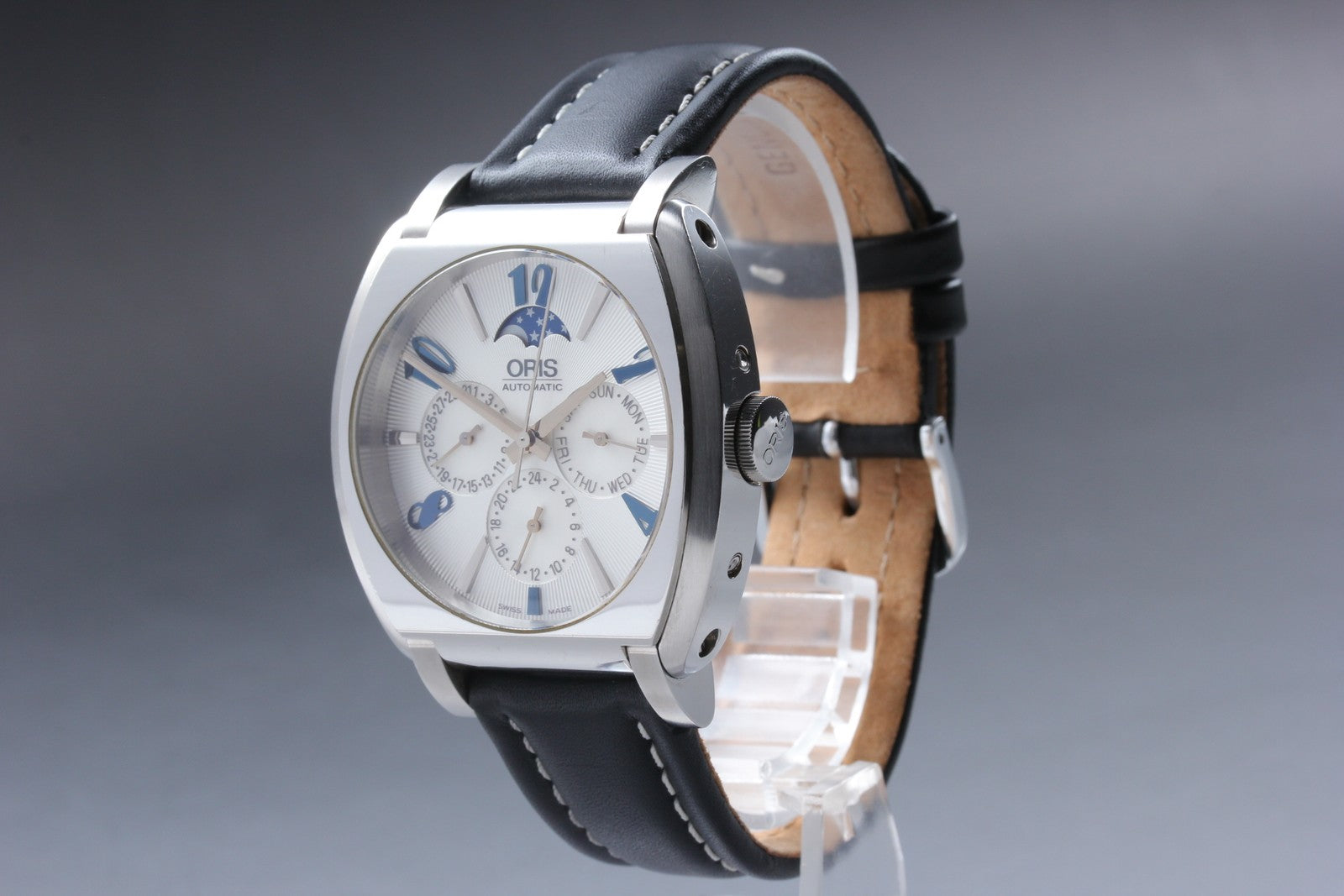 Exc+5*Box ORIS Frank Sinatra 7572 Silver Automatic Day/Date Men's Watch From JP