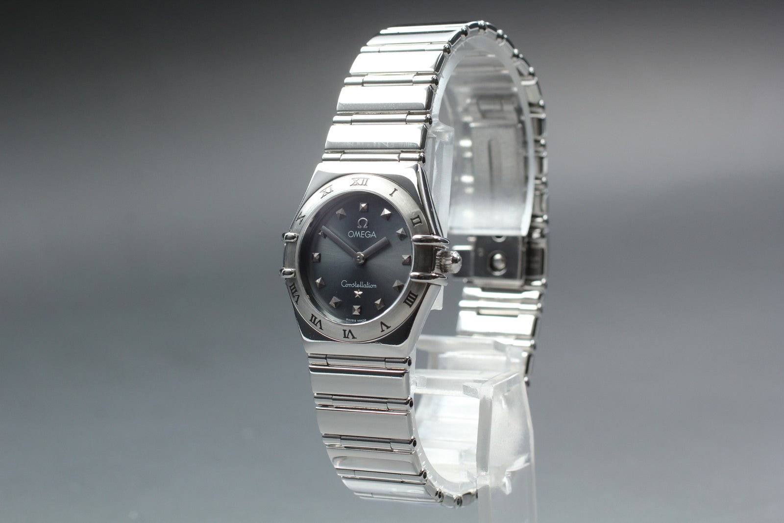 OMEGA Constellation My Choice 1571.51 Quartz Gray Ladies Watch 25mm JAPAN Box
