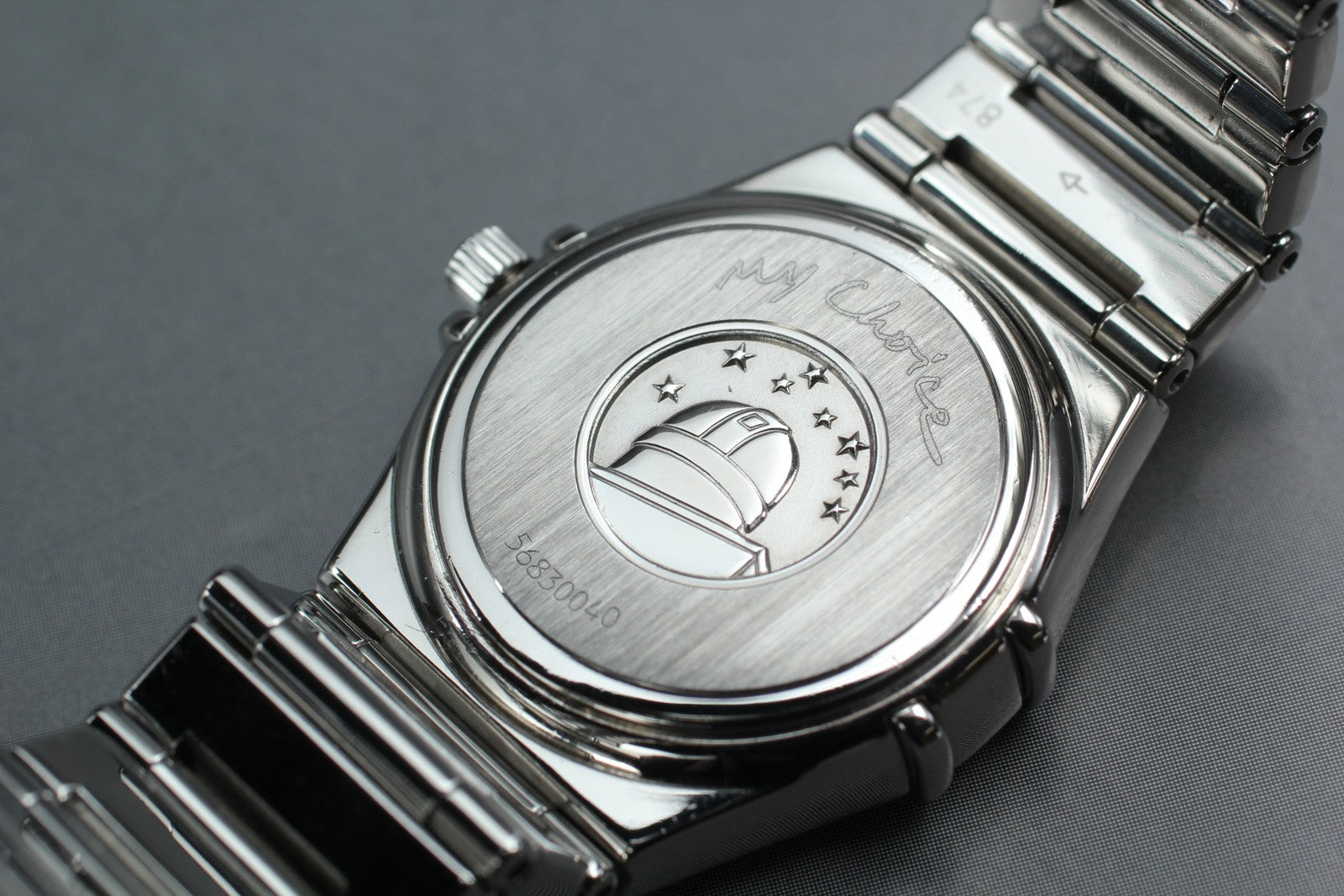 OMEGA Constellation My Choice 1571.51 Quartz Gray Ladies Watch 25mm JAPAN Box