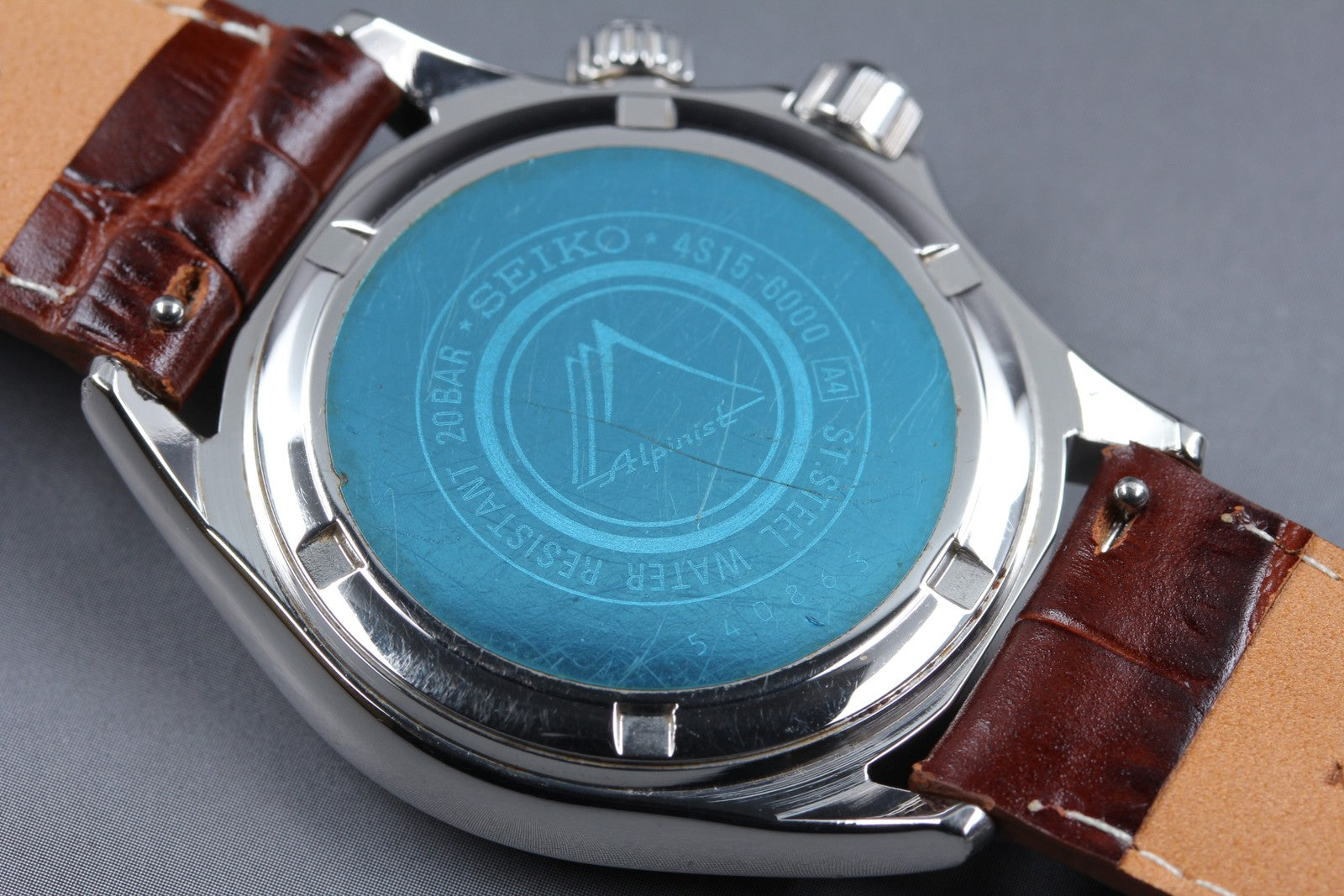 [Exc+5] SEIKO Alpinist 4S15-6000 SCVF009 Green Dial Automatic Men's Watch JAPAN