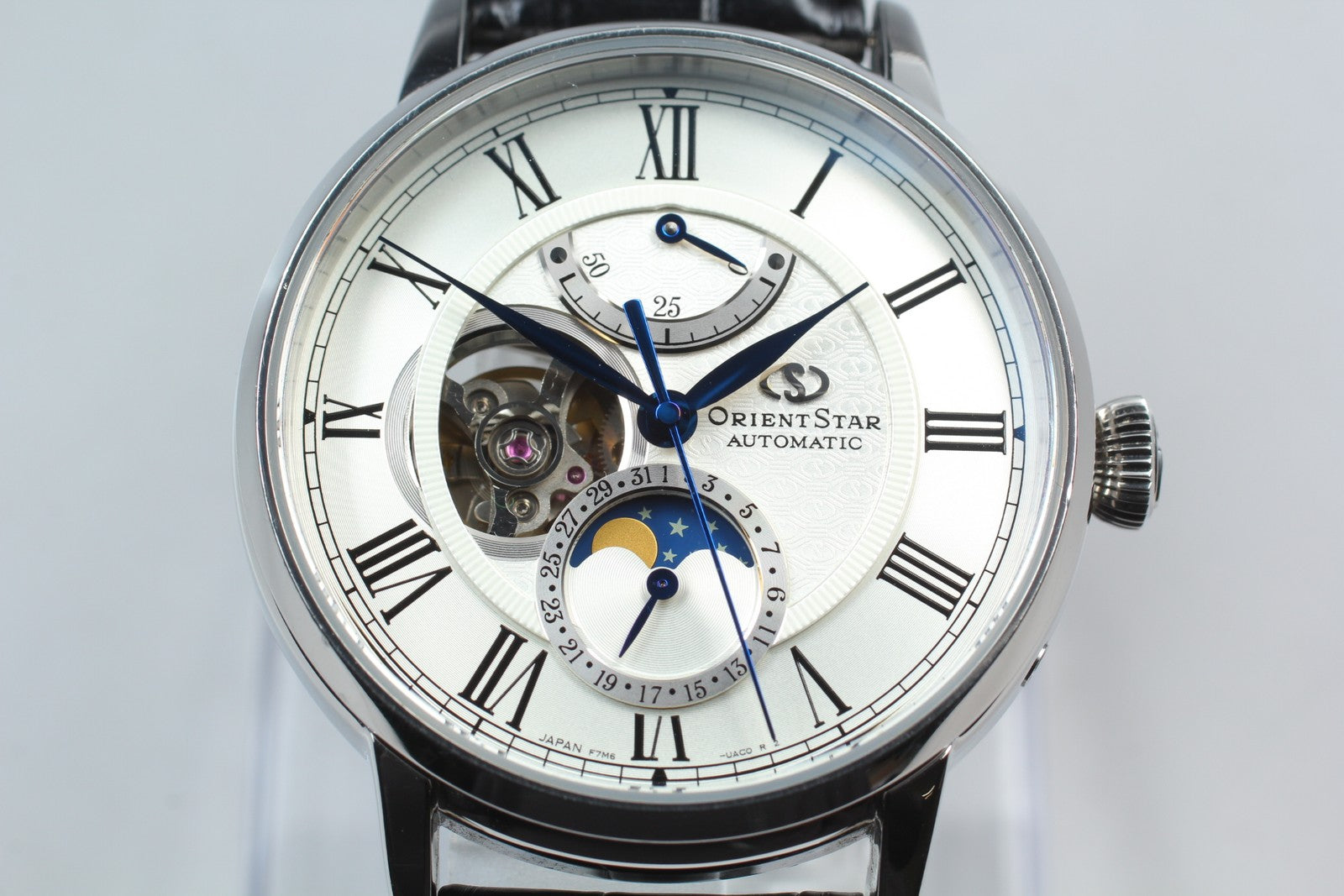 ORIENT Star Classic F7M6-UAB0 Automatic Silver Date Men's Watch 41mm N MINT*Box