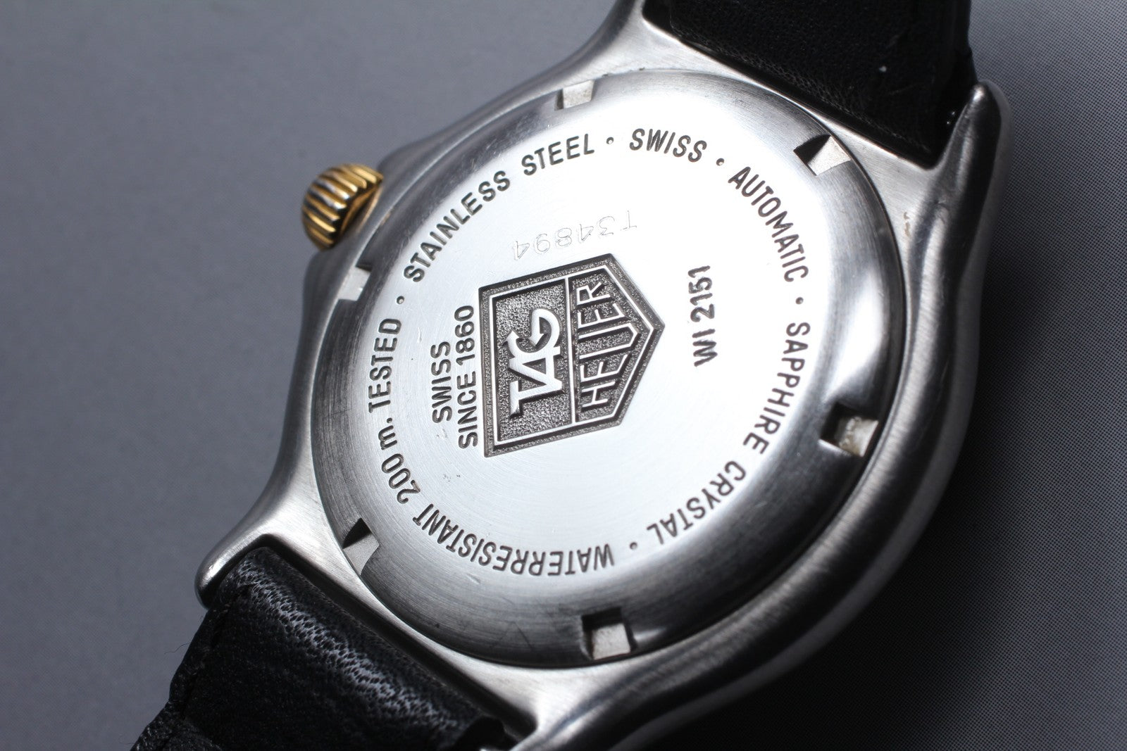 [Exc+5] TAG HEUER Professional WI2151 Blue Dial Automatic Boy's Watch 37mm JAPAN