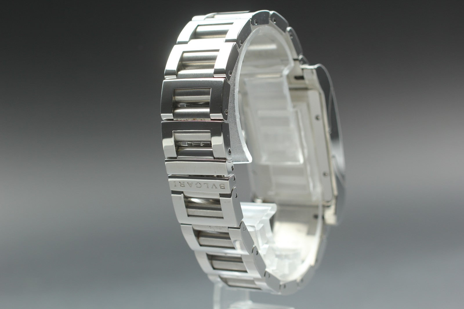 [Exc+5 Box] BVLGARI Rettangolo RT45S Automatic Date White Dial 26mm Watch JAPAN