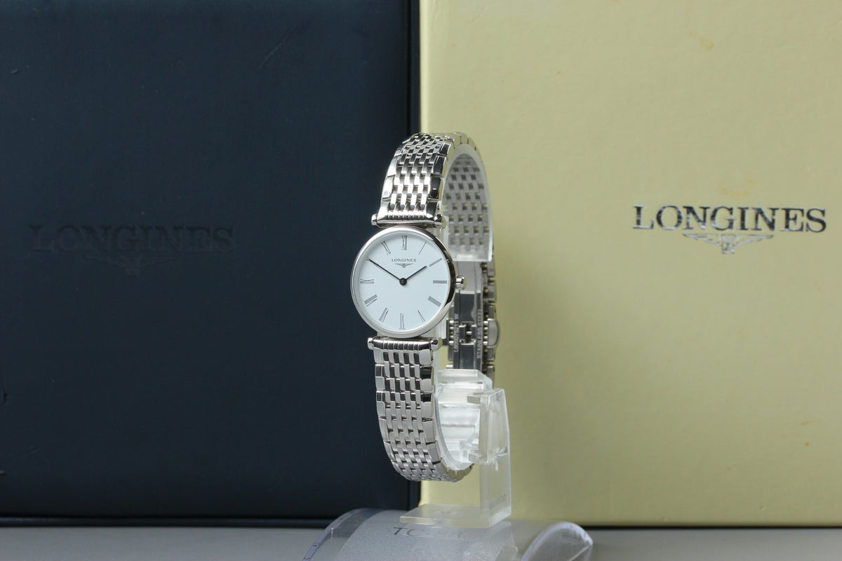 LONGINES La Grande Classique L4.209.4 Quartz White Women's Watch 24mm JAPAN Box