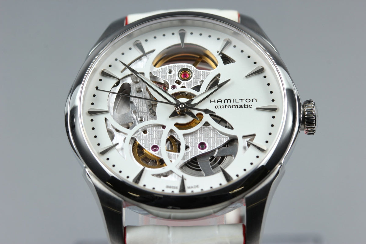 HAMILTON Jazzmaster Viewmatic Skeleton H324050 Automatic Women's Watch [Box]