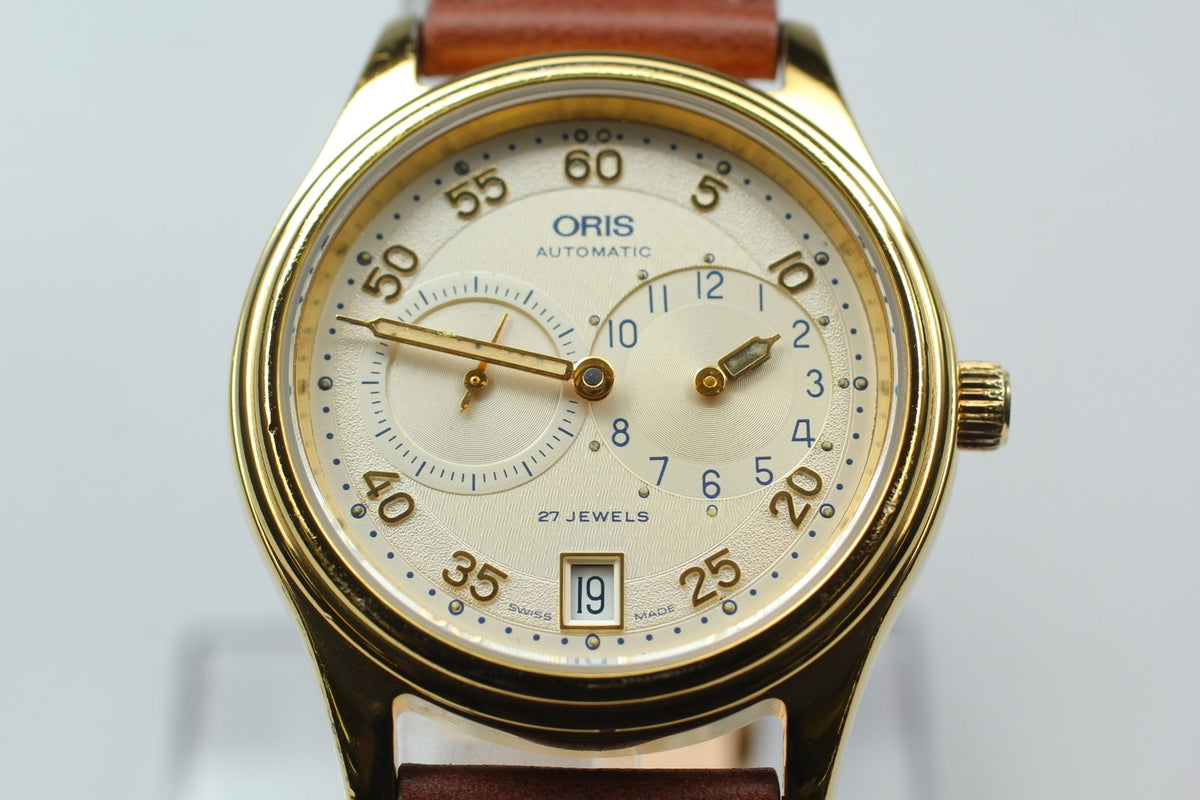 [Exc+4 Box] ORIS Classic Regulator 7473 Gold 35mm Automatic Men's Watch JAPAN