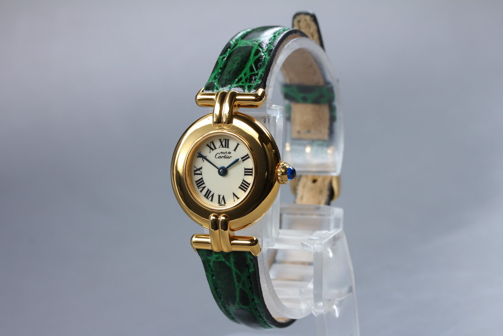 Vintage [Near MINT- Box] Cartier Must Colisee Vermeil 590002 Women's Qz Watch