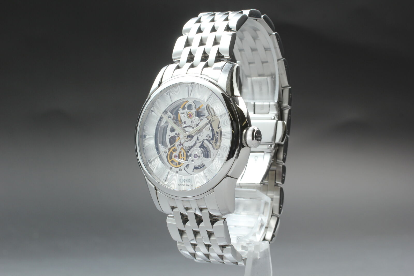 [N MINT- Box] ORIS Artelier 01 734 7670 Silver Skeleton Automatic Men's Watch JP