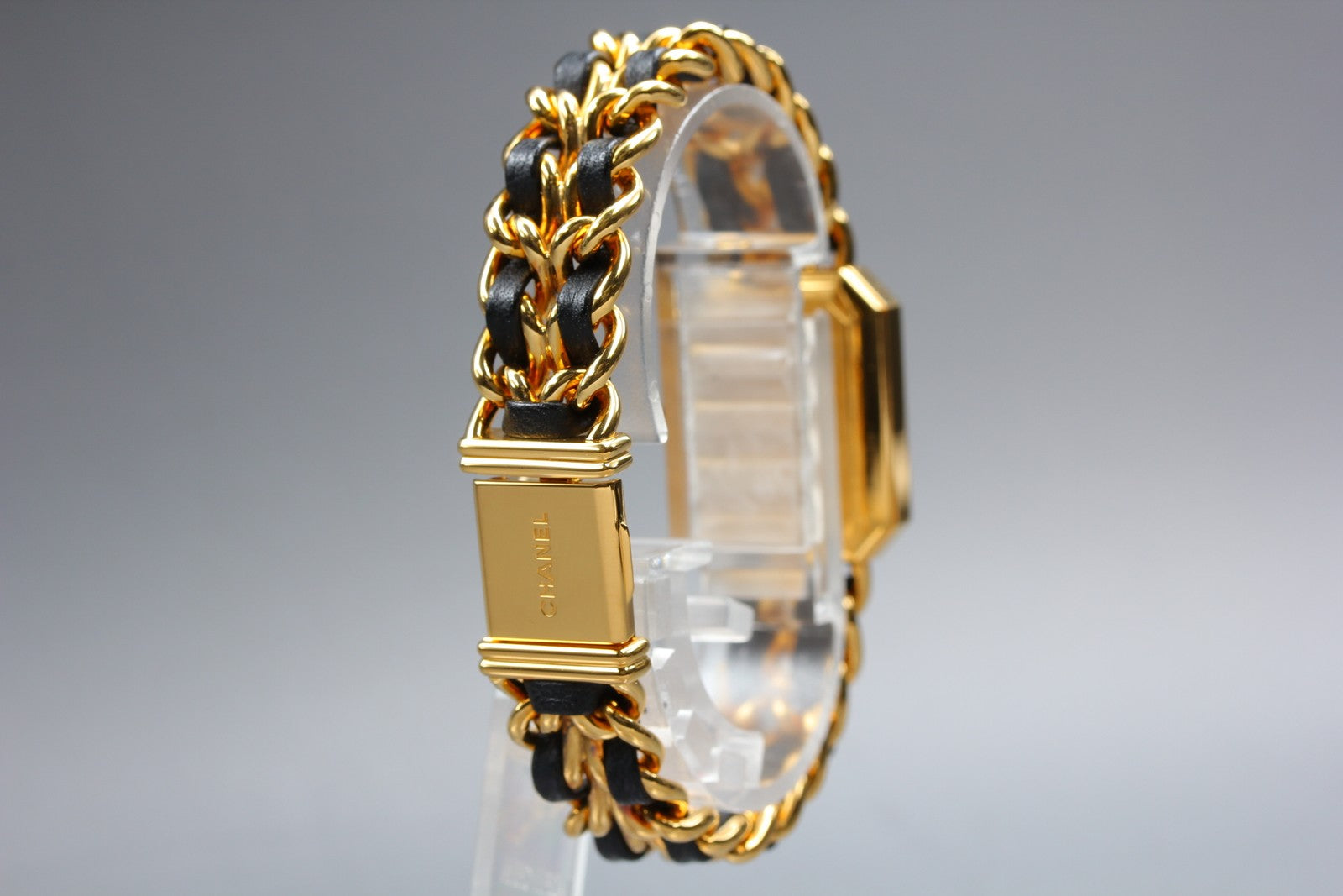 CHANEL Premiere L Size Black Dial Gold 20mm Quartz Women’s Watch [w/Paper]